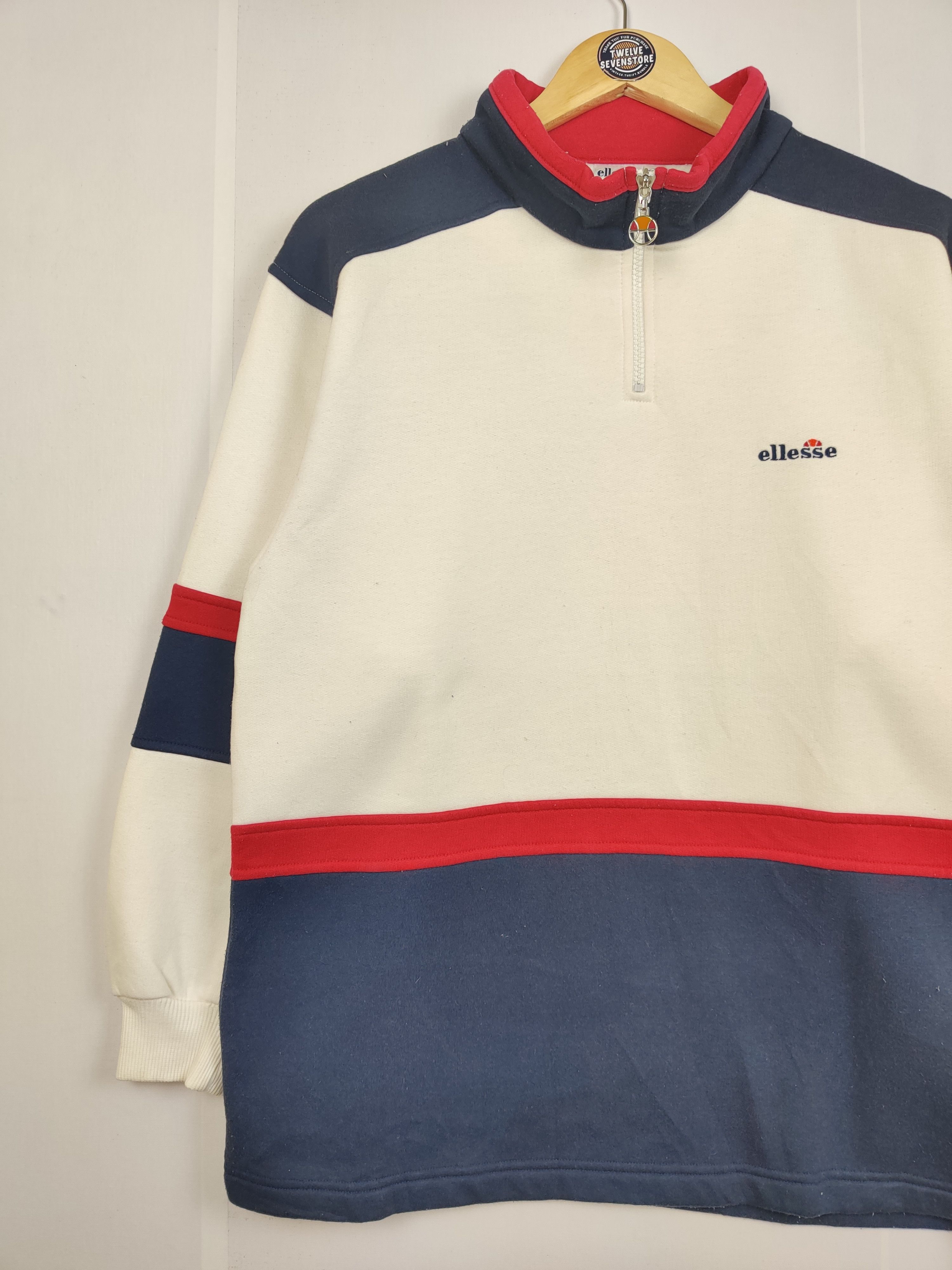 Ellesse Vintage Ellesse Spellout Half Zipper Light Jacket Size US L / EU 52-54 / 3 - 6 Thumbnail