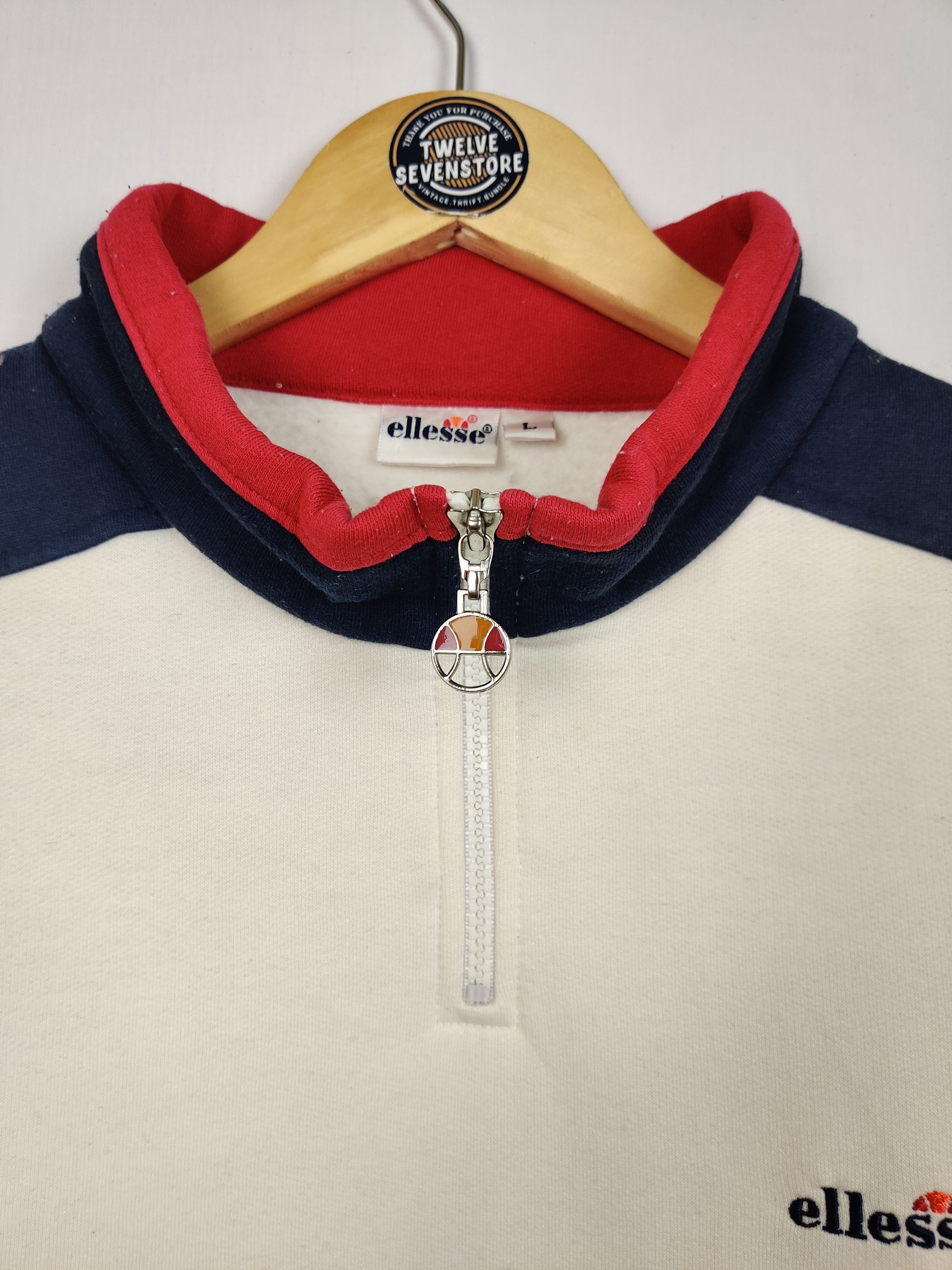 Ellesse Vintage Ellesse Spellout Half Zipper Light Jacket Size US L / EU 52-54 / 3 - 8 Thumbnail