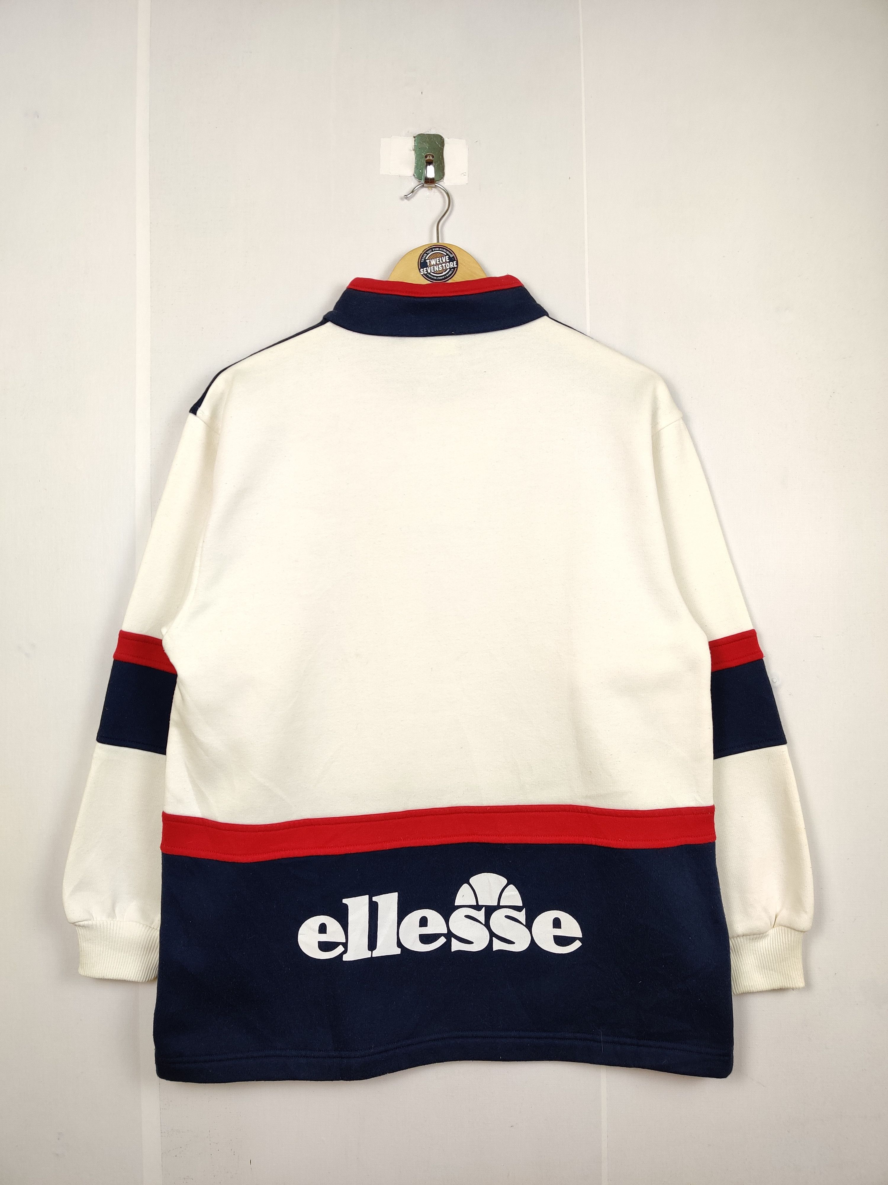 Ellesse Vintage Ellesse Spellout Half Zipper Light Jacket Size US L / EU 52-54 / 3 - 1 Thumbnail