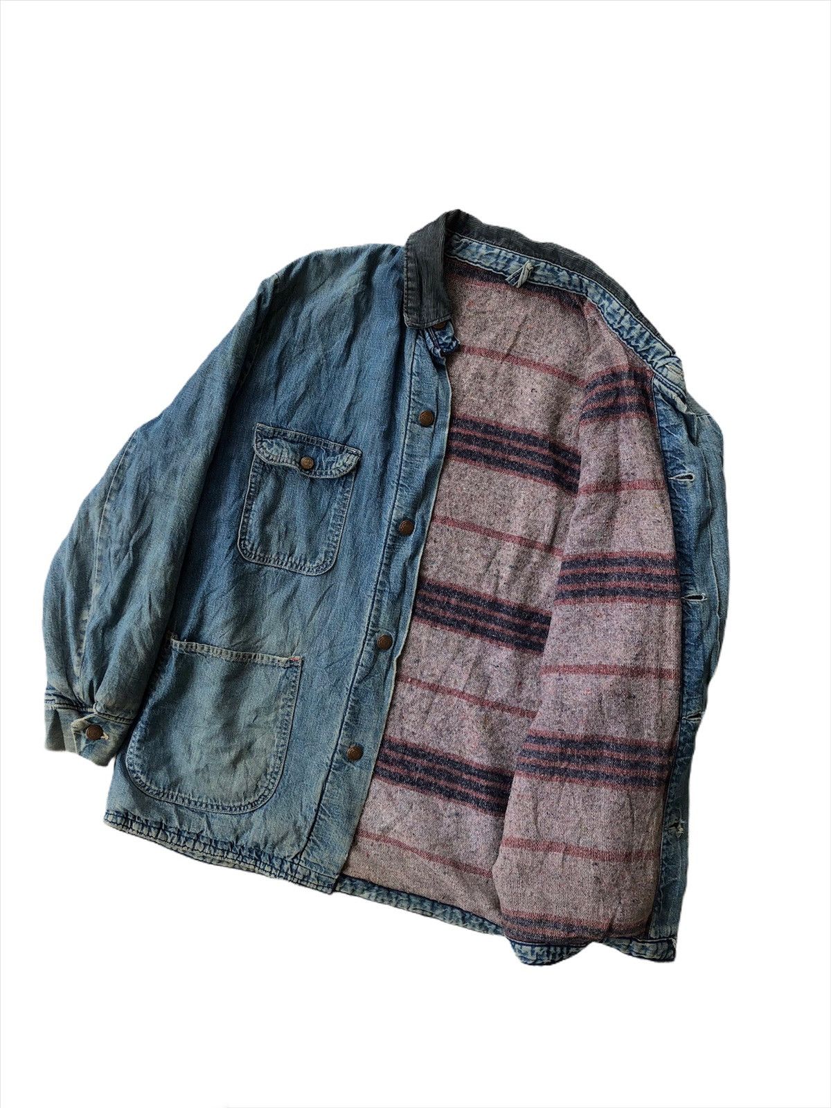 Carhartt Vintage 60s 🇺🇸 Wool Blanket Lining Worker Denim Carhatt Size US L / EU 52-54 / 3 - 2 Thumbnail