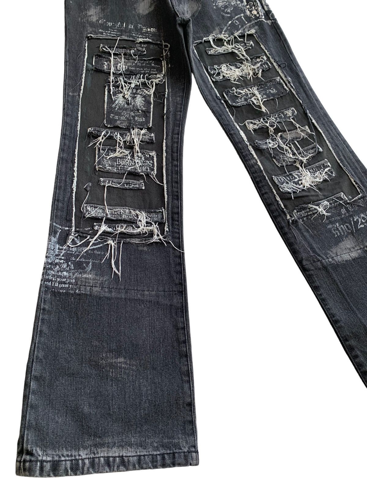 Japanese Brand Japanese Brand Berning-Sho Distressed Awesome Design Size US 30 / EU 46 - 1 Thumbnail