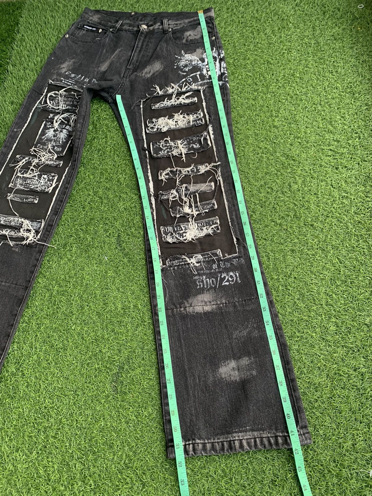 Japanese Brand Japanese Brand Berning-Sho Distressed Awesome Design Size US 30 / EU 46 - 21 Thumbnail