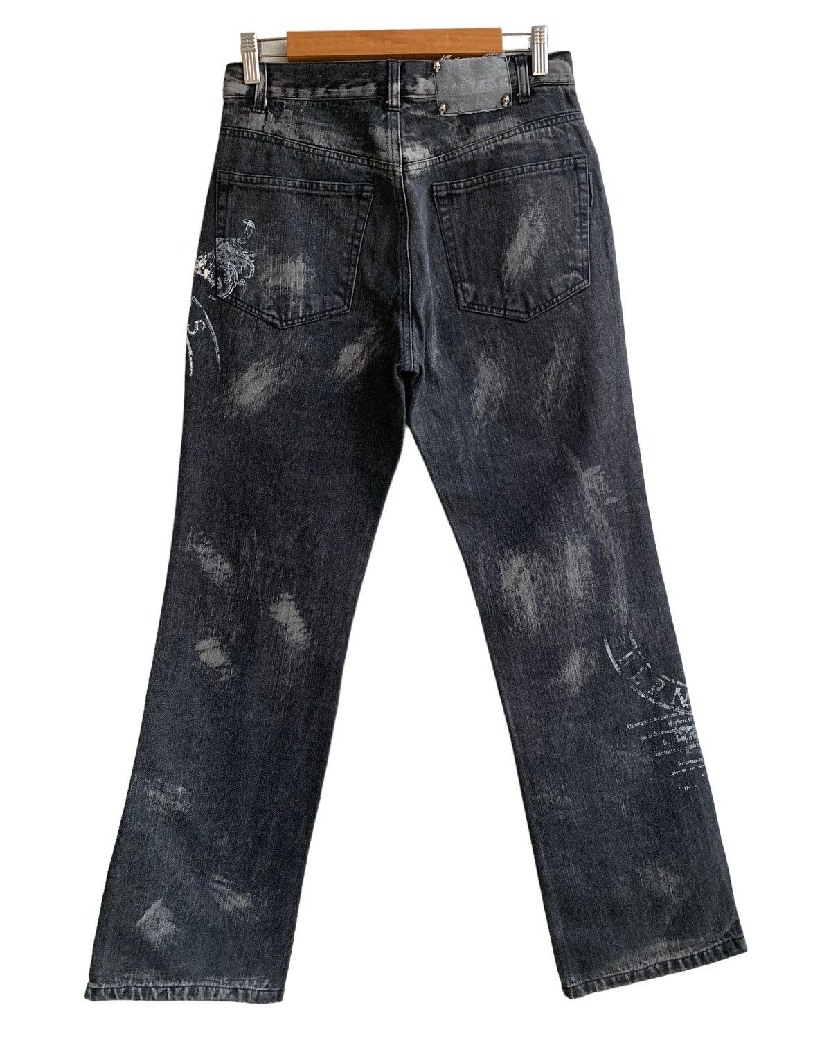Japanese Brand Japanese Brand Berning-Sho Distressed Awesome Design Size US 30 / EU 46 - 3 Thumbnail