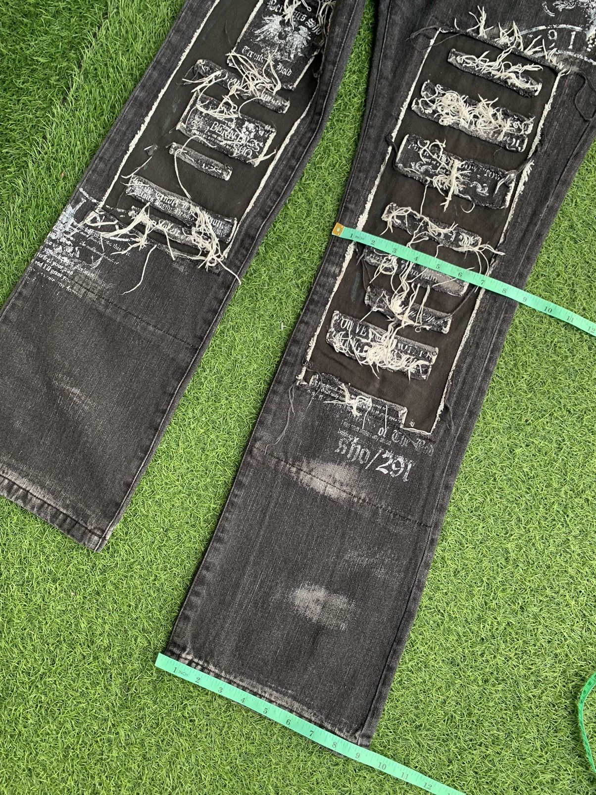 Japanese Brand Japanese Brand Berning-Sho Distressed Awesome Design Size US 30 / EU 46 - 22 Thumbnail