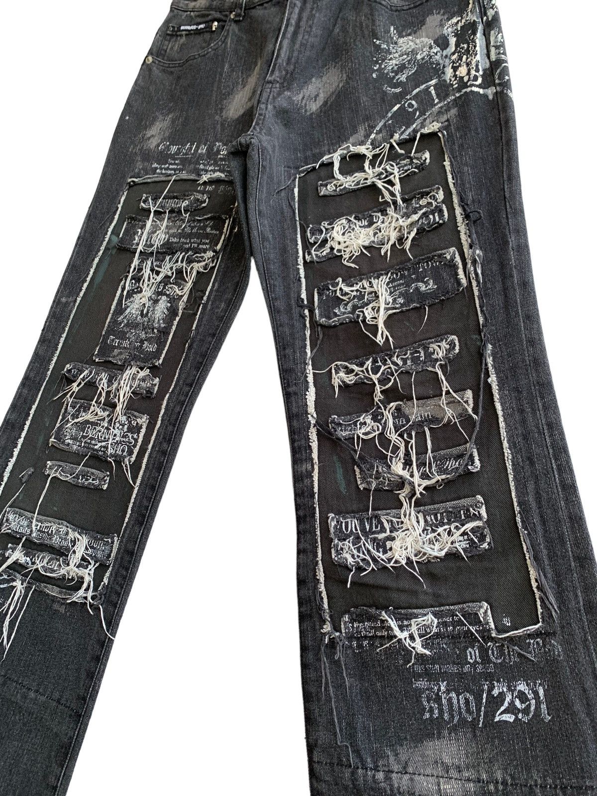Japanese Brand Japanese Brand Berning-Sho Distressed Awesome Design Size US 30 / EU 46 - 7 Thumbnail