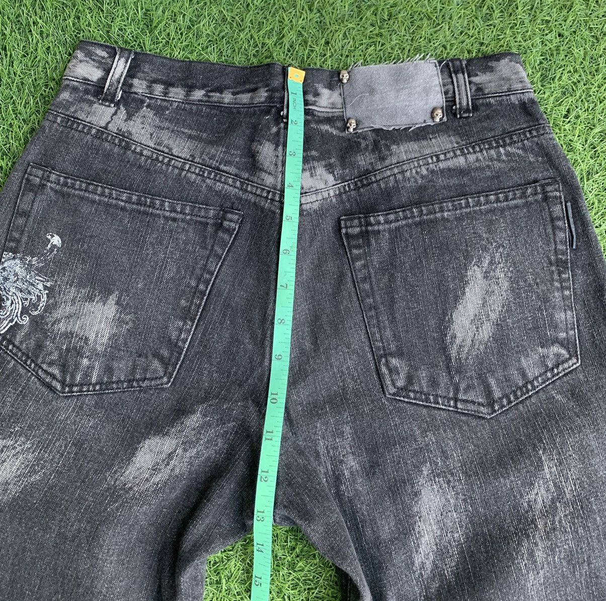 Japanese Brand Japanese Brand Berning-Sho Distressed Awesome Design Size US 30 / EU 46 - 19 Thumbnail