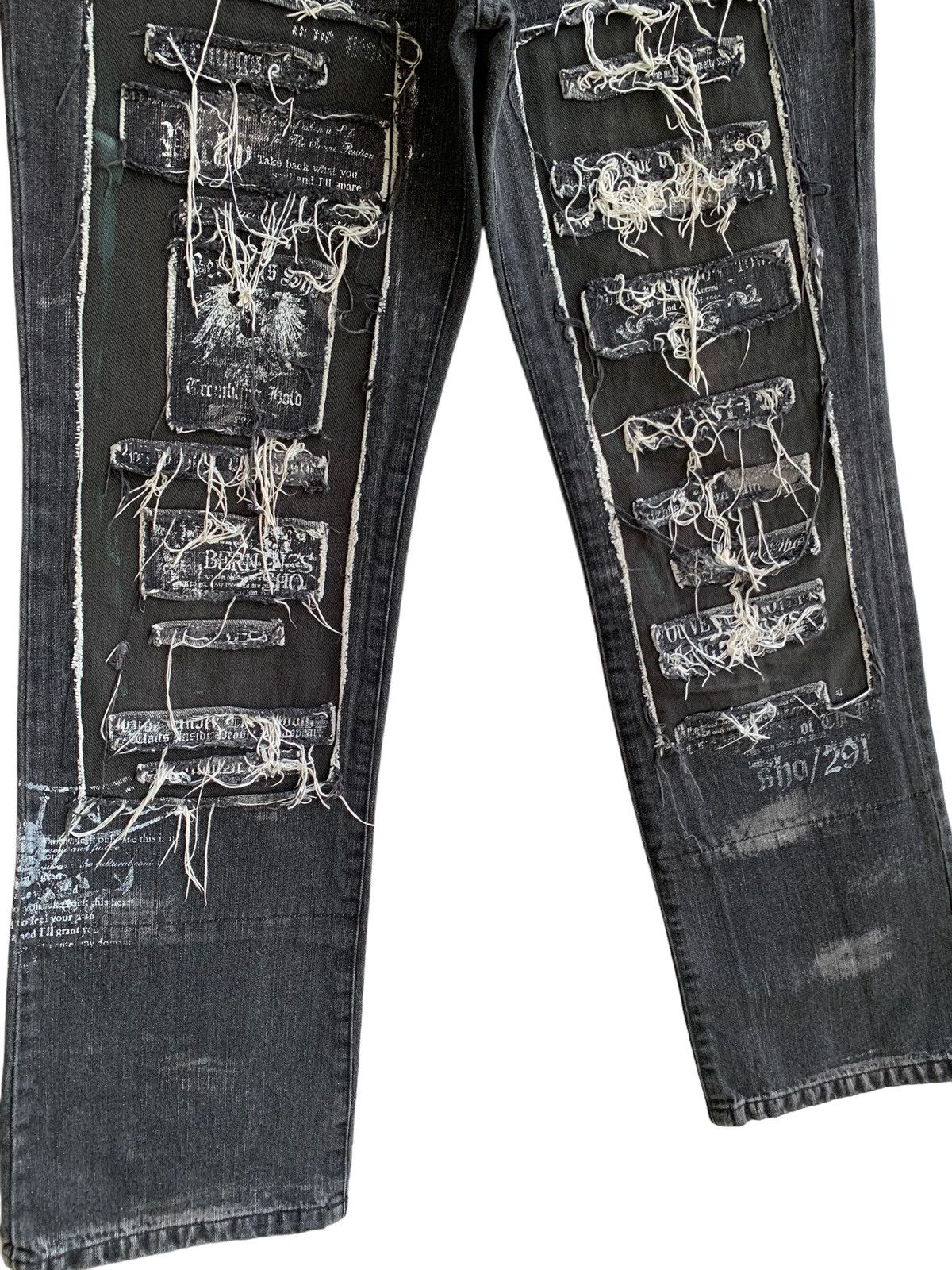 Japanese Brand Japanese Brand Berning-Sho Distressed Awesome Design Size US 30 / EU 46 - 4 Thumbnail