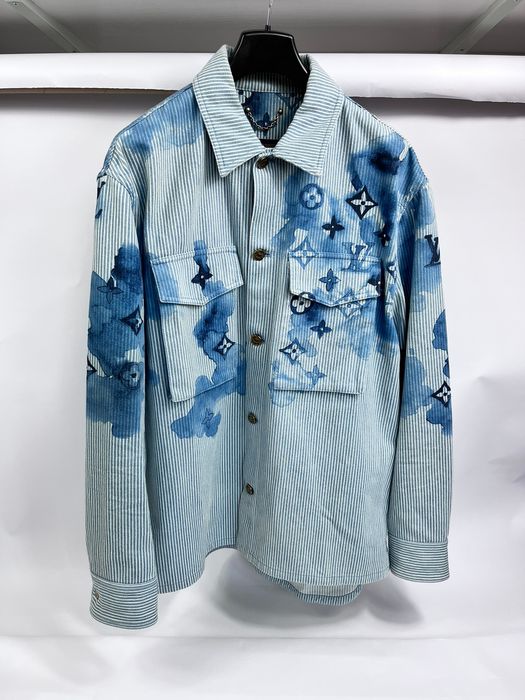 Louis Vuitton Watercolor Monogram workwear denim shirt