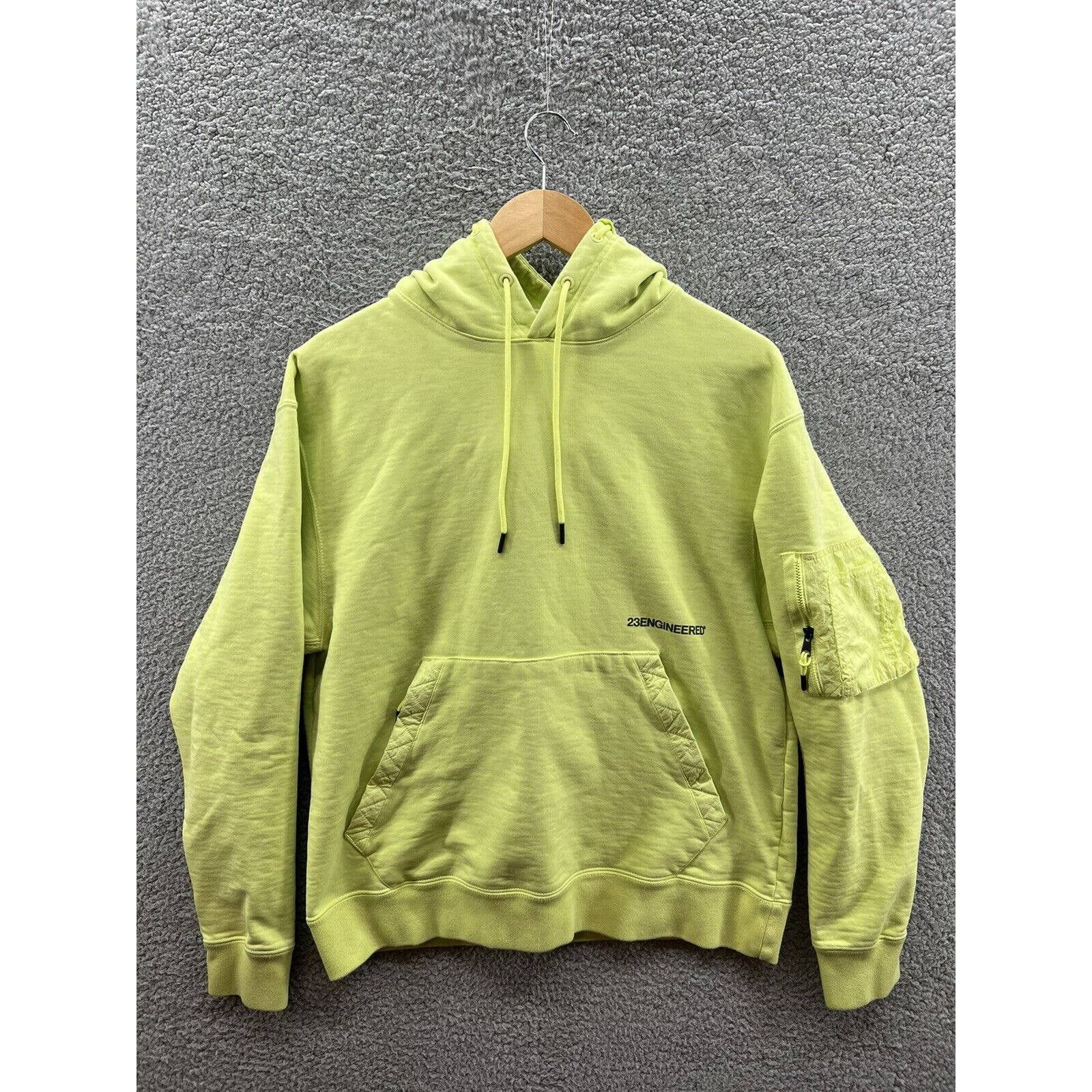 Nike Jordan 23 Engineered Sz M Pullover Hoodie Light Lemon