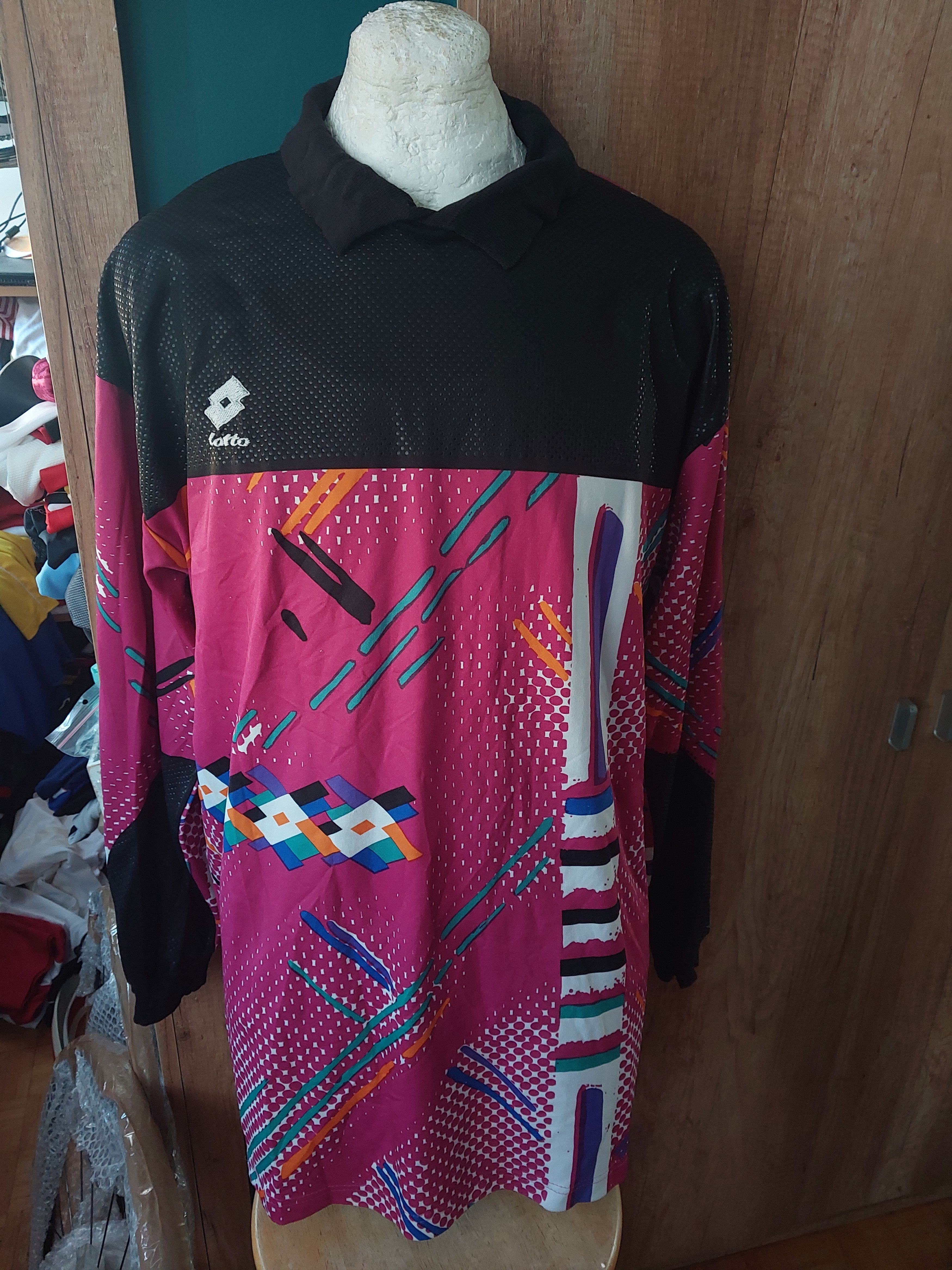 Maillot de football Delta - Lotto - Rouge - Homme - Manches courtes