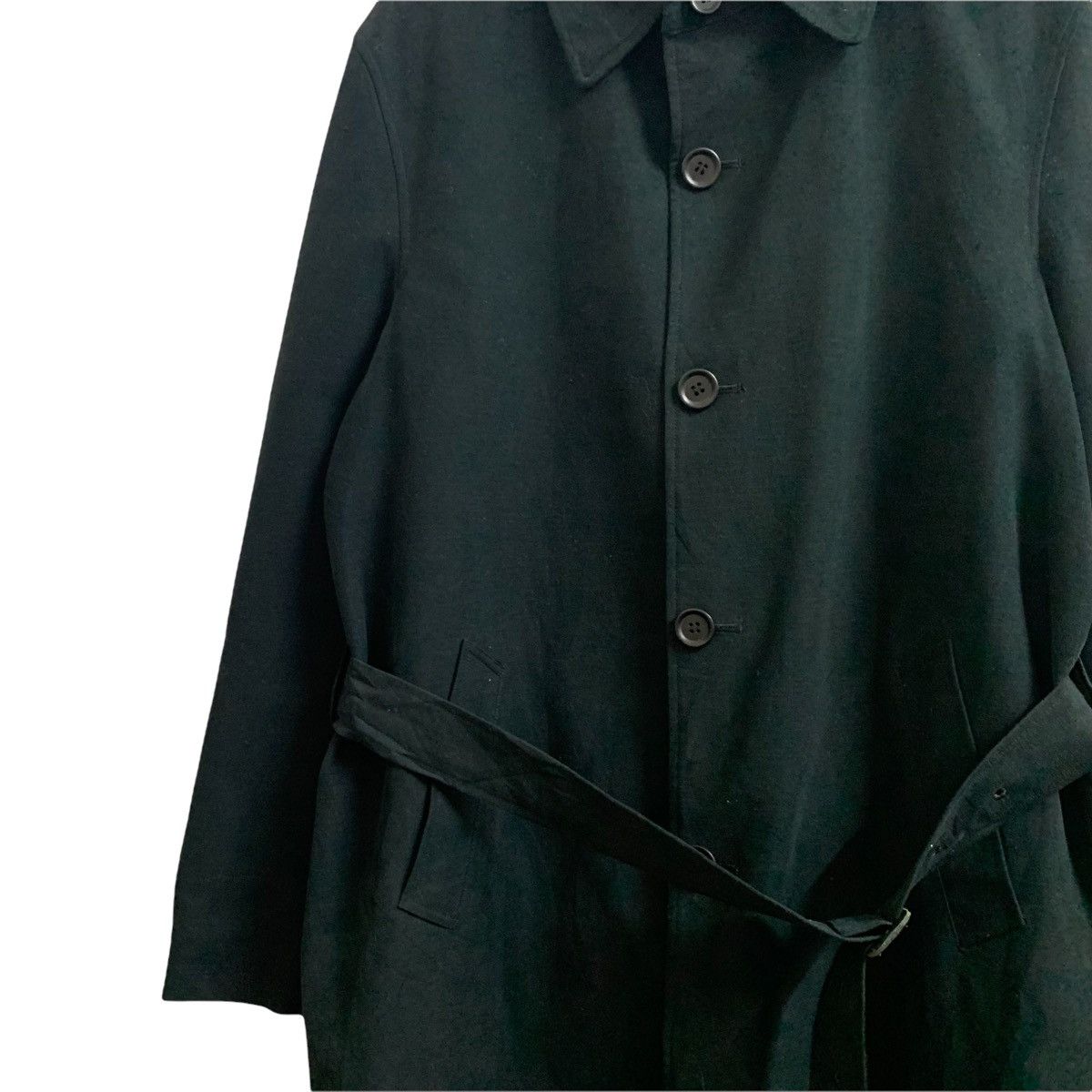 Yohji Yamamoto Yohji Yamamoto Signature Belted Long Jacket Size US L / EU 52-54 / 3 - 6 Thumbnail