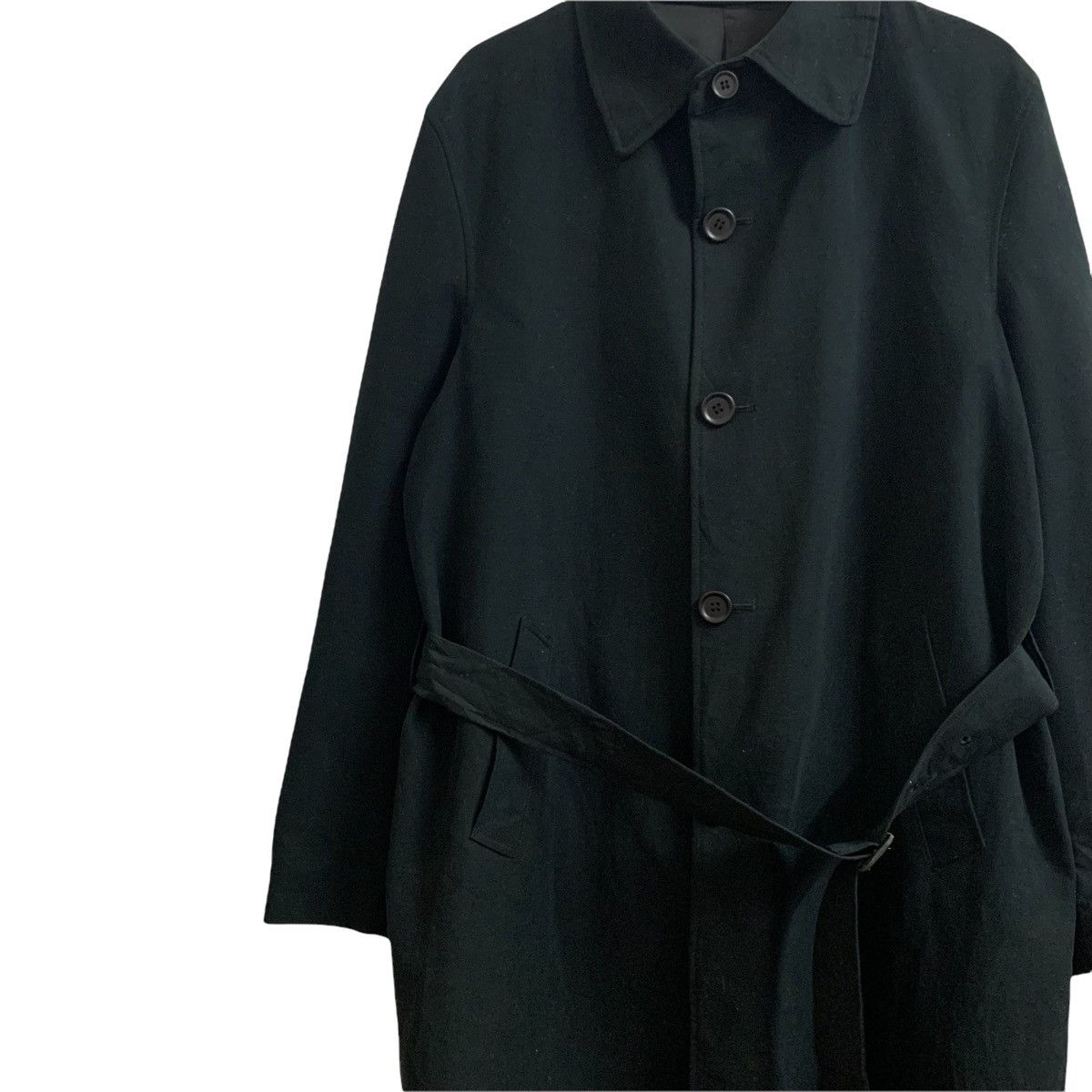 Yohji Yamamoto Yohji Yamamoto Signature Belted Long Jacket Size US L / EU 52-54 / 3 - 4 Thumbnail