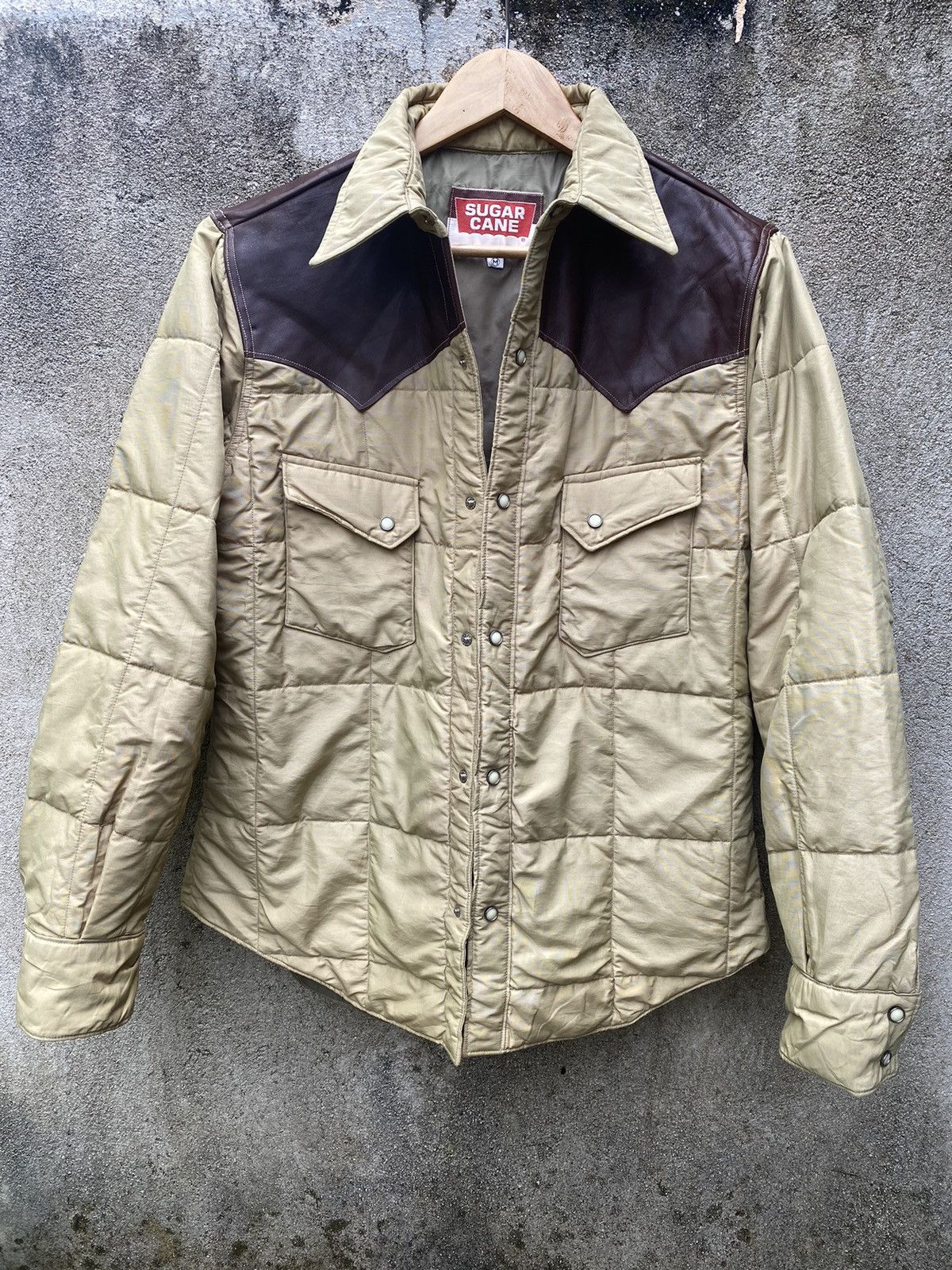 Sugar Cane Sugar Cane & Co Leather Diamond Quilted Western Jacket Size US M / EU 48-50 / 2 - 3 Thumbnail