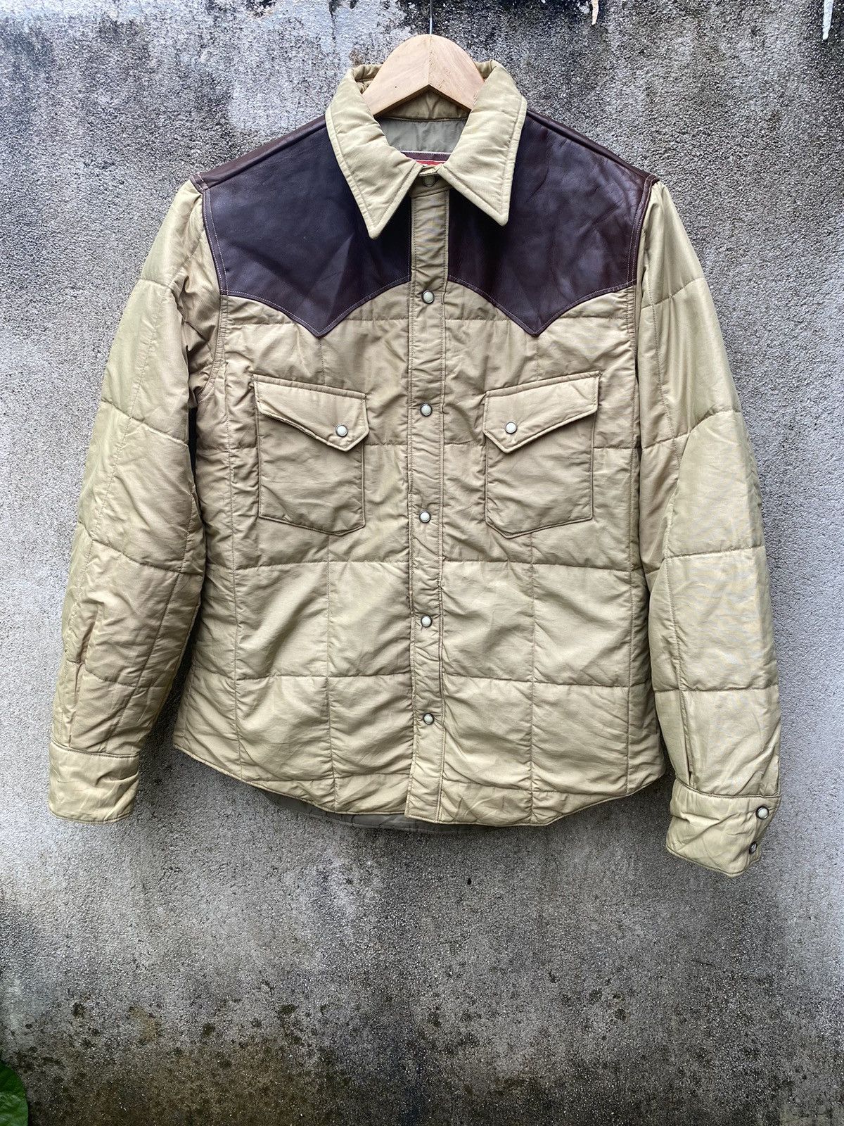 Sugar Cane Sugar Cane & Co Leather Diamond Quilted Western Jacket Size US M / EU 48-50 / 2 - 1 Thumbnail