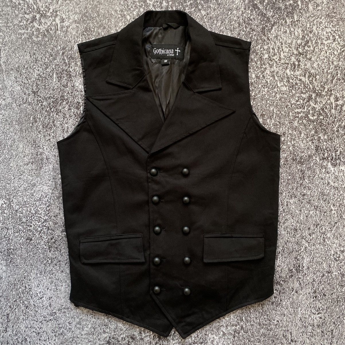 Affliction Vintage Gothicana Faded Punk Sleeveless Top Designer Vest Size US M / EU 48-50 / 2 - 4 Thumbnail