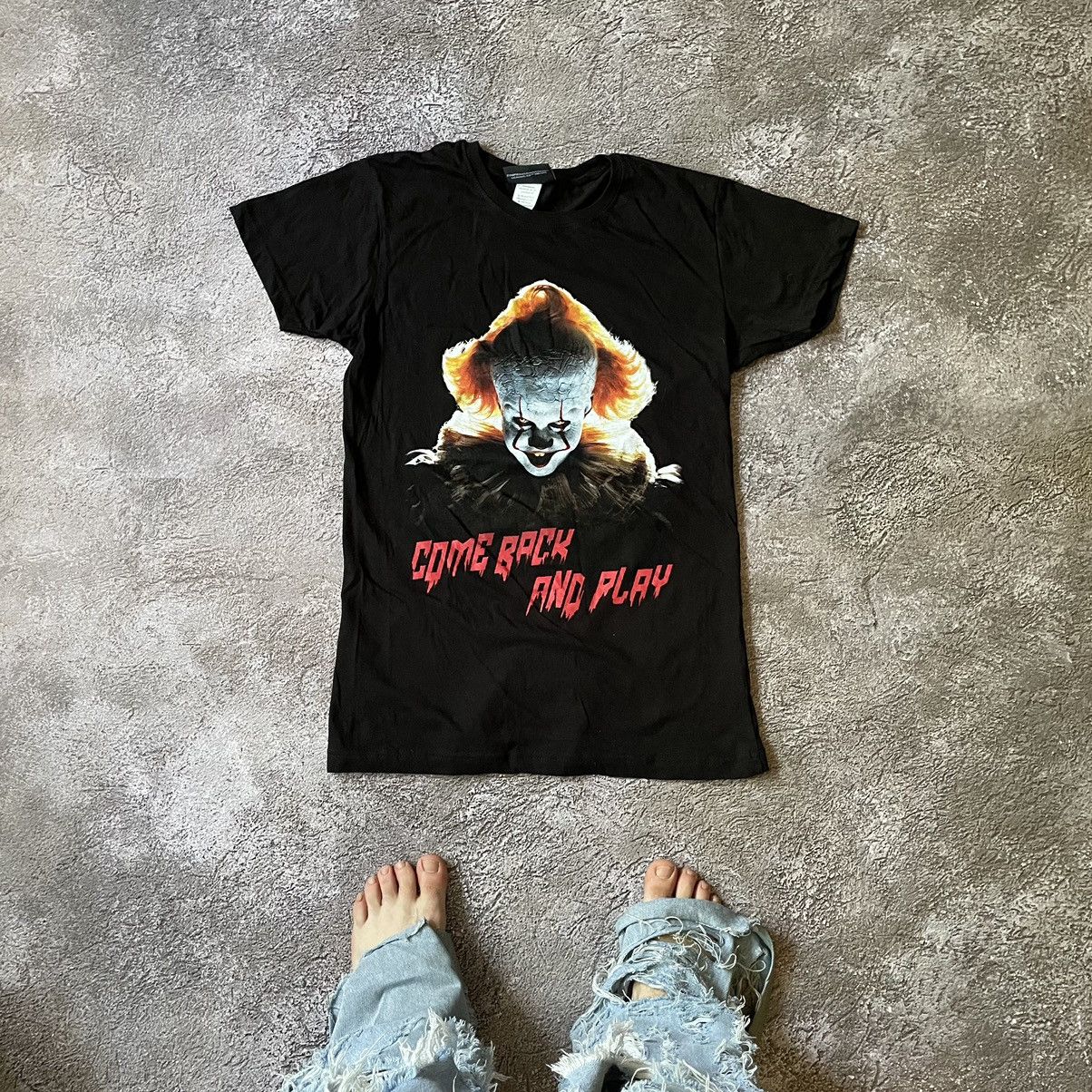 Vintage Vintage Y2K Graphic Tee Clown Horror Streetwear Punk Faded S Size US S / EU 44-46 / 1 - 1 Thumbnail