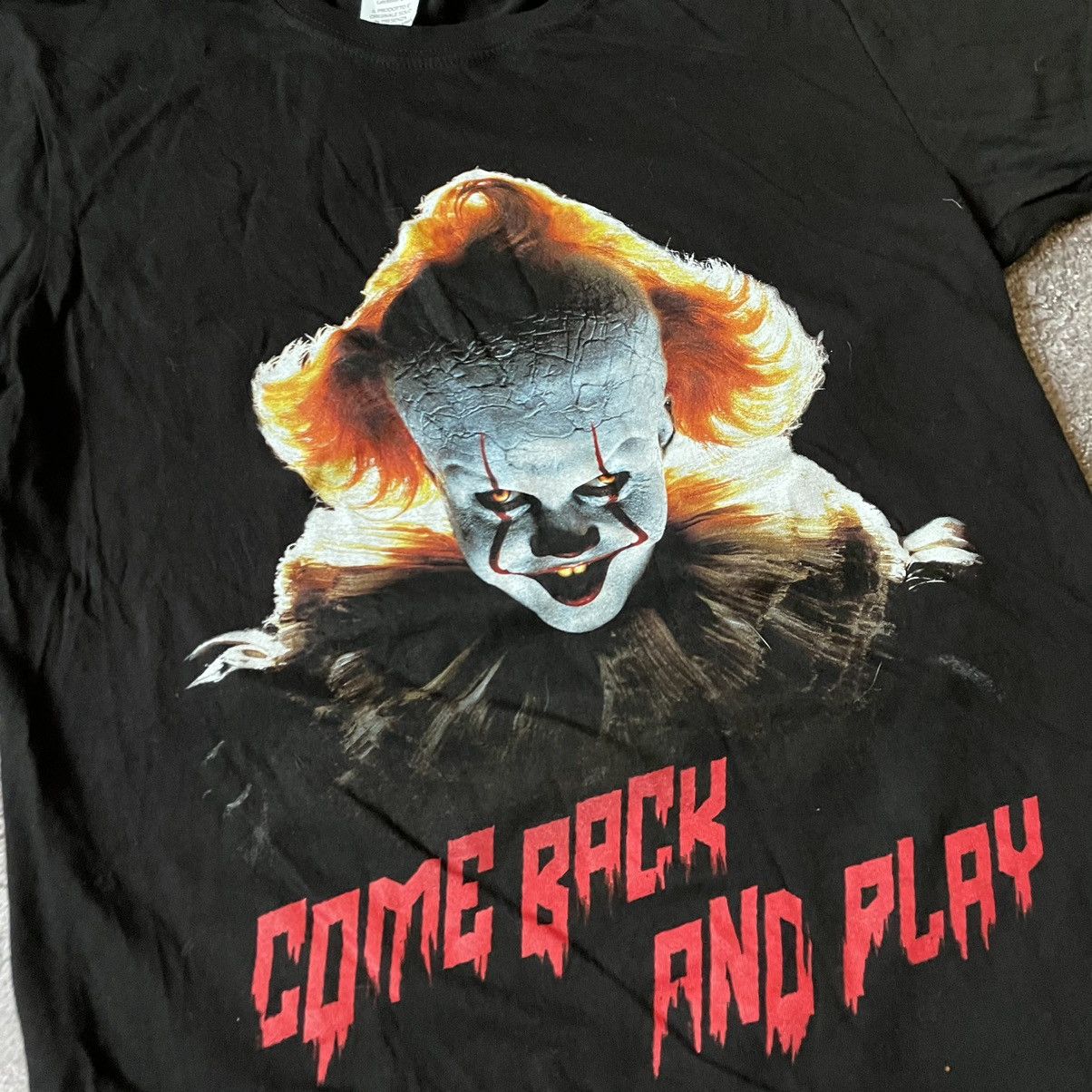 Vintage Vintage Y2K Graphic Tee Clown Horror Streetwear Punk Faded S Size US S / EU 44-46 / 1 - 6 Thumbnail