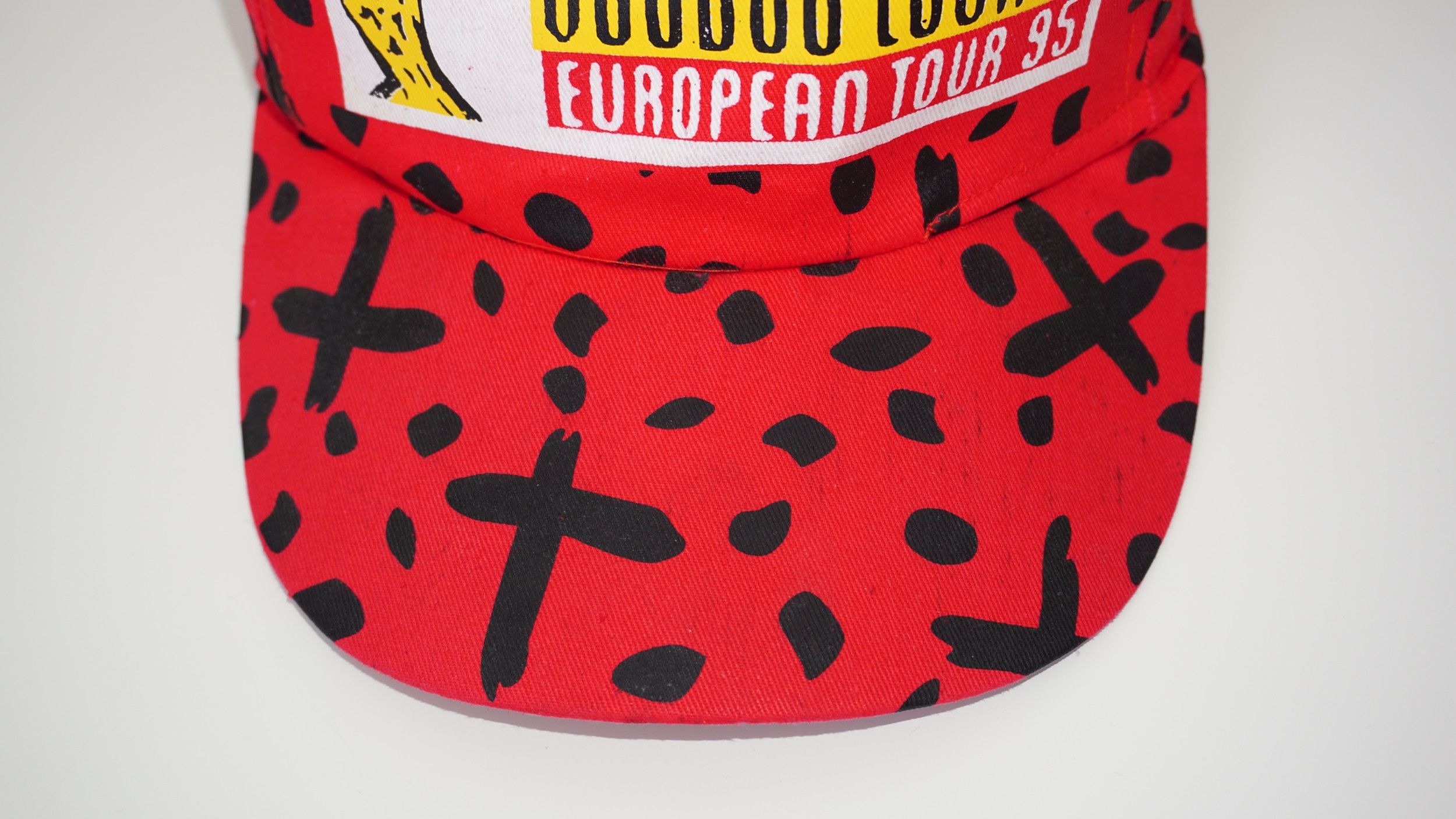 The Rolling Stones × Vintage Rolling Stones Voodoo Lounge 1995 Euro Tour Vintage Hat Size ONE SIZE - 8 Thumbnail