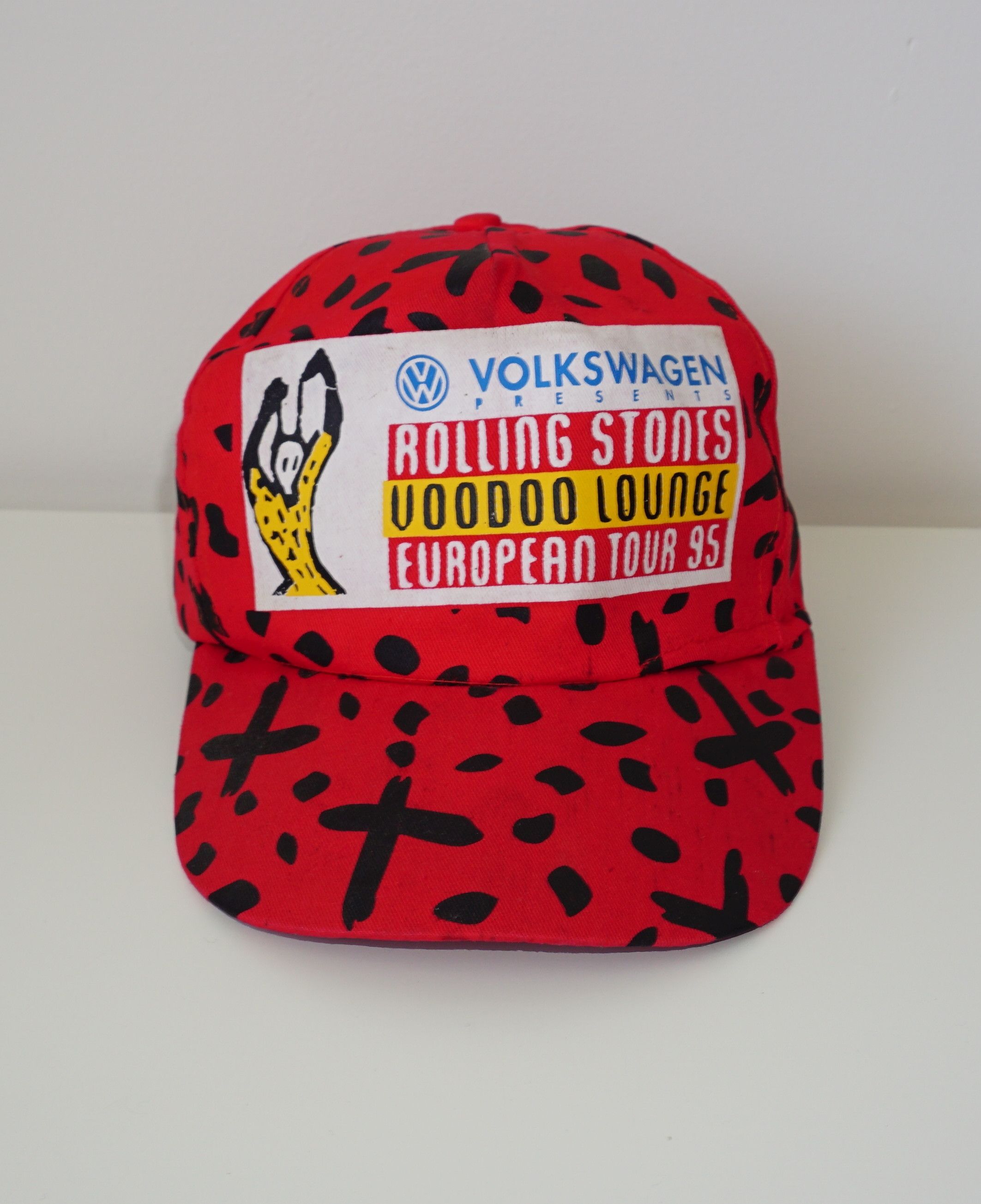 The Rolling Stones × Vintage Rolling Stones Voodoo Lounge 1995 Euro Tour Vintage Hat Size ONE SIZE - 2 Thumbnail
