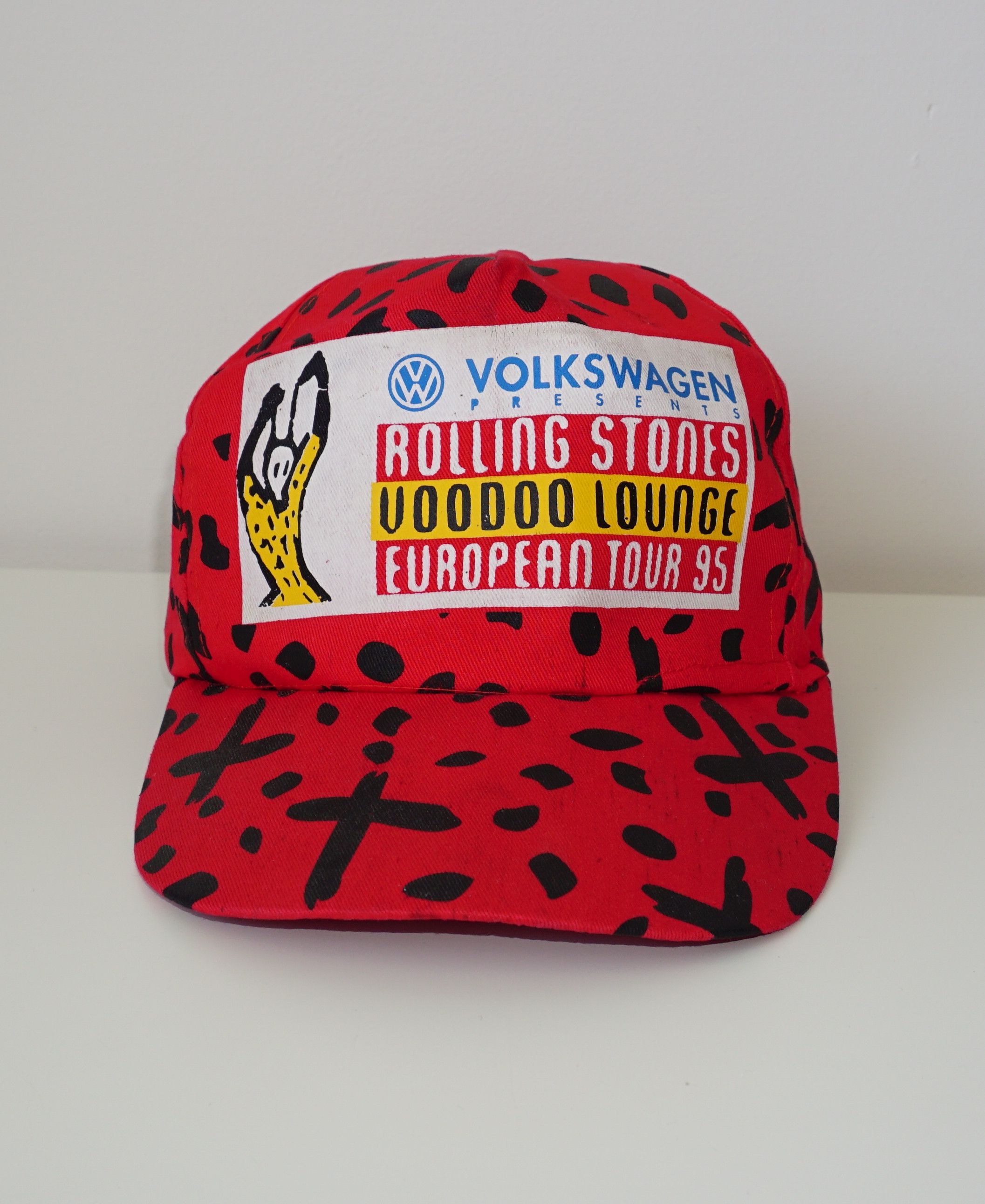 The Rolling Stones × Vintage Rolling Stones Voodoo Lounge 1995 Euro Tour Vintage Hat Size ONE SIZE - 3 Thumbnail