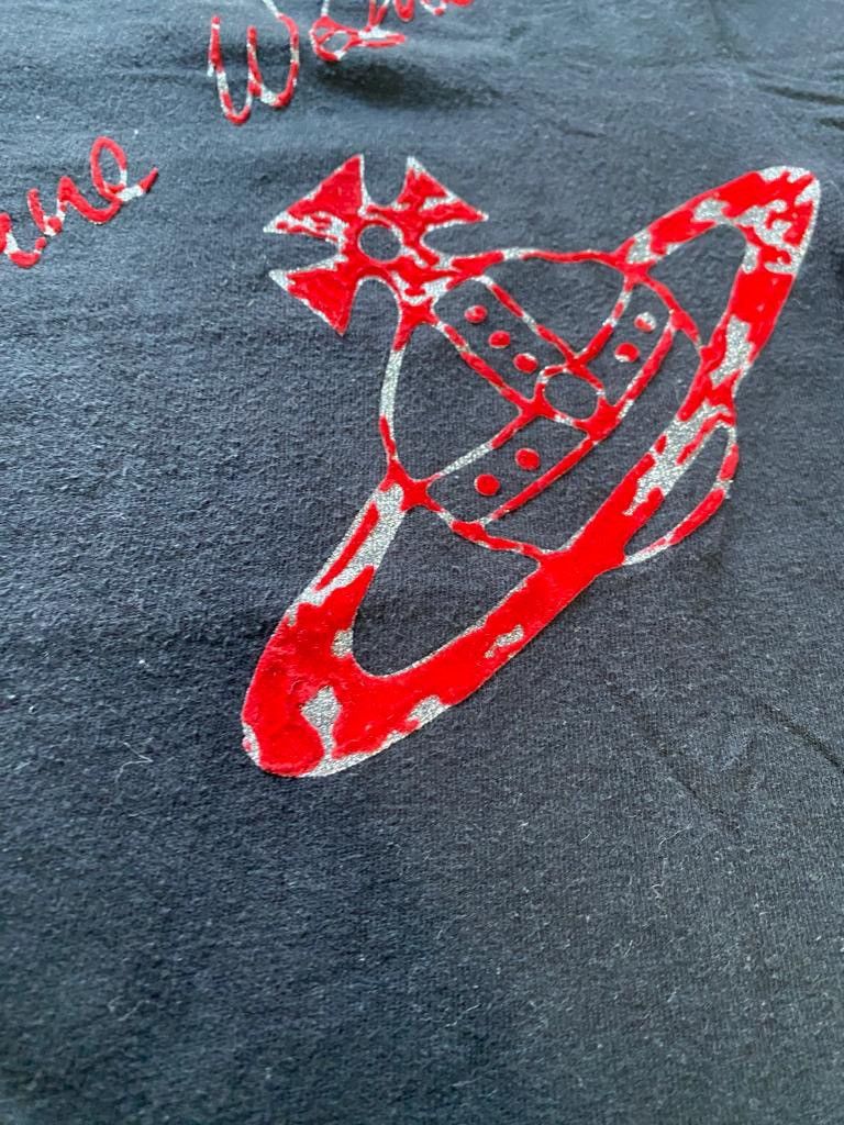 Vivienne Westwood Vivienne Westwood velvet logo tee Size XXS / US 00 / IT 34 - 5 Thumbnail