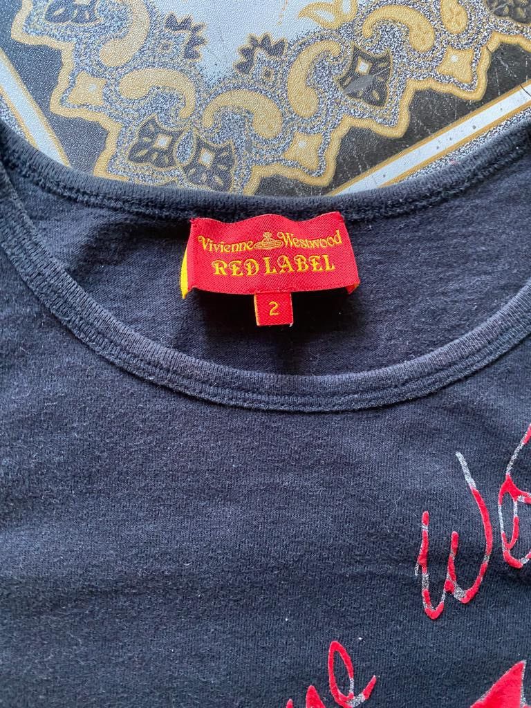 Vivienne Westwood Vivienne Westwood velvet logo tee Size XXS / US 00 / IT 34 - 4 Thumbnail