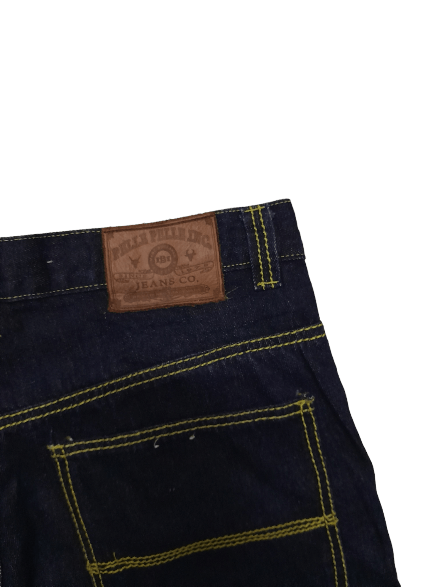 Pelle Pelle × Vintage 90s Pelle Pelle Denim Toned Stitch (E484) Size US 34 / EU 50 - 2 Thumbnail