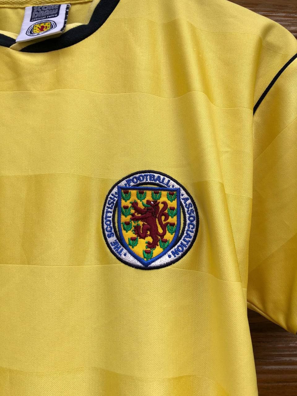 Vintage Score Draw Retro Scotland Vintage football soccer jersey Size US S / EU 44-46 / 1 - 4 Thumbnail