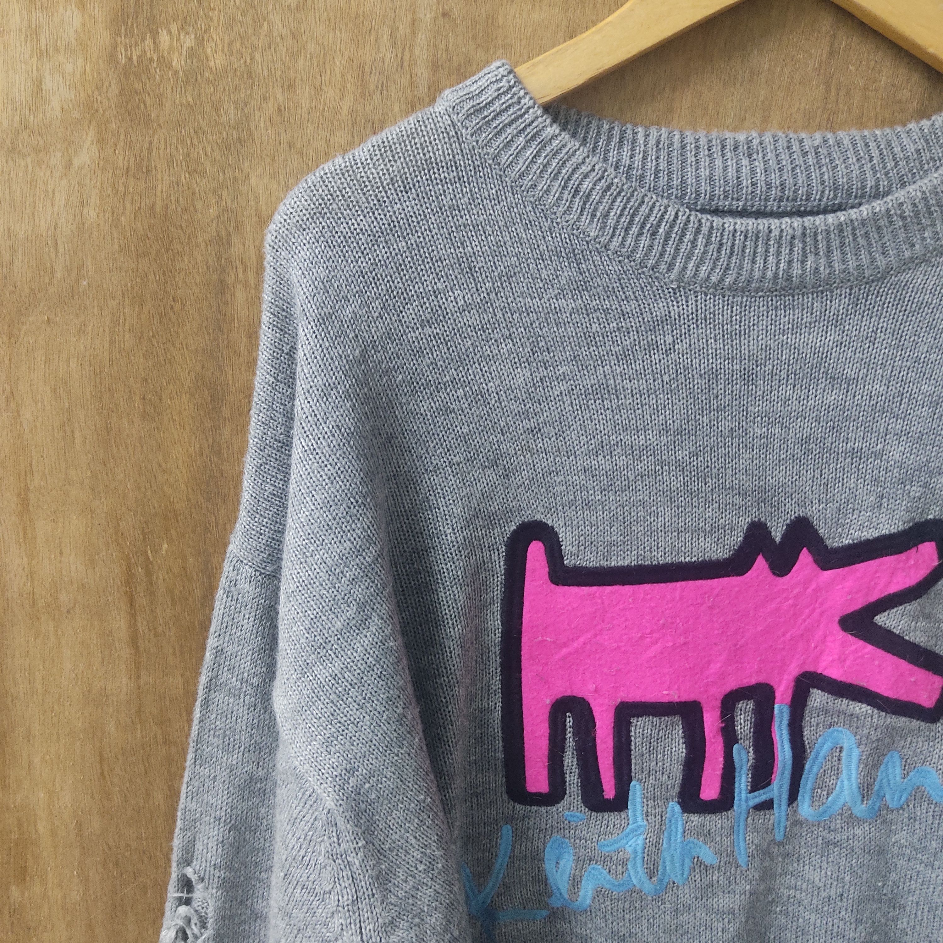 Joyrich × Keith Haring Keith Haring X Joyrich Embroid Big Logo Distressed Knitwear Size US L / EU 52-54 / 3 - 6 Thumbnail