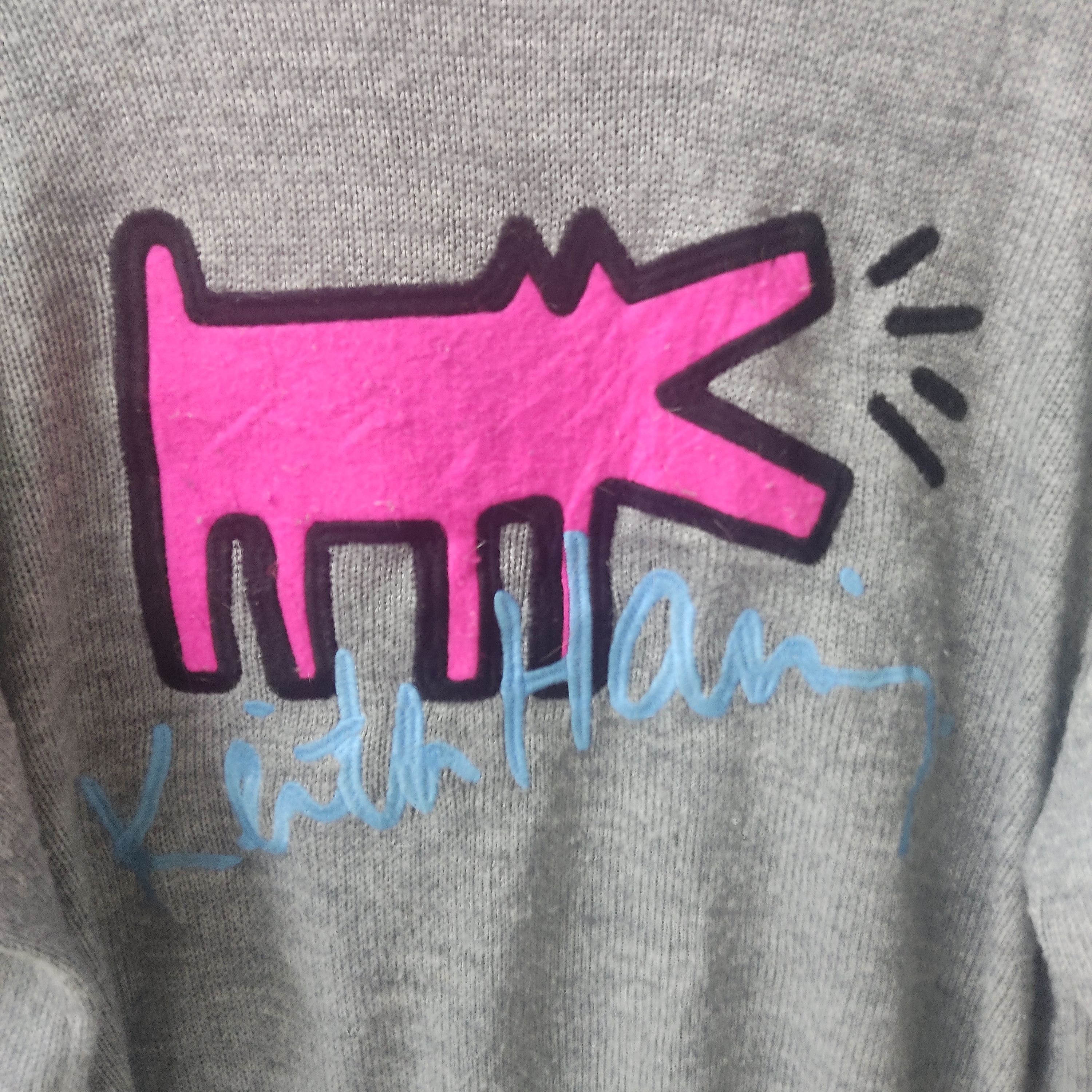 Joyrich × Keith Haring Keith Haring X Joyrich Embroid Big Logo Distressed Knitwear Size US L / EU 52-54 / 3 - 4 Thumbnail