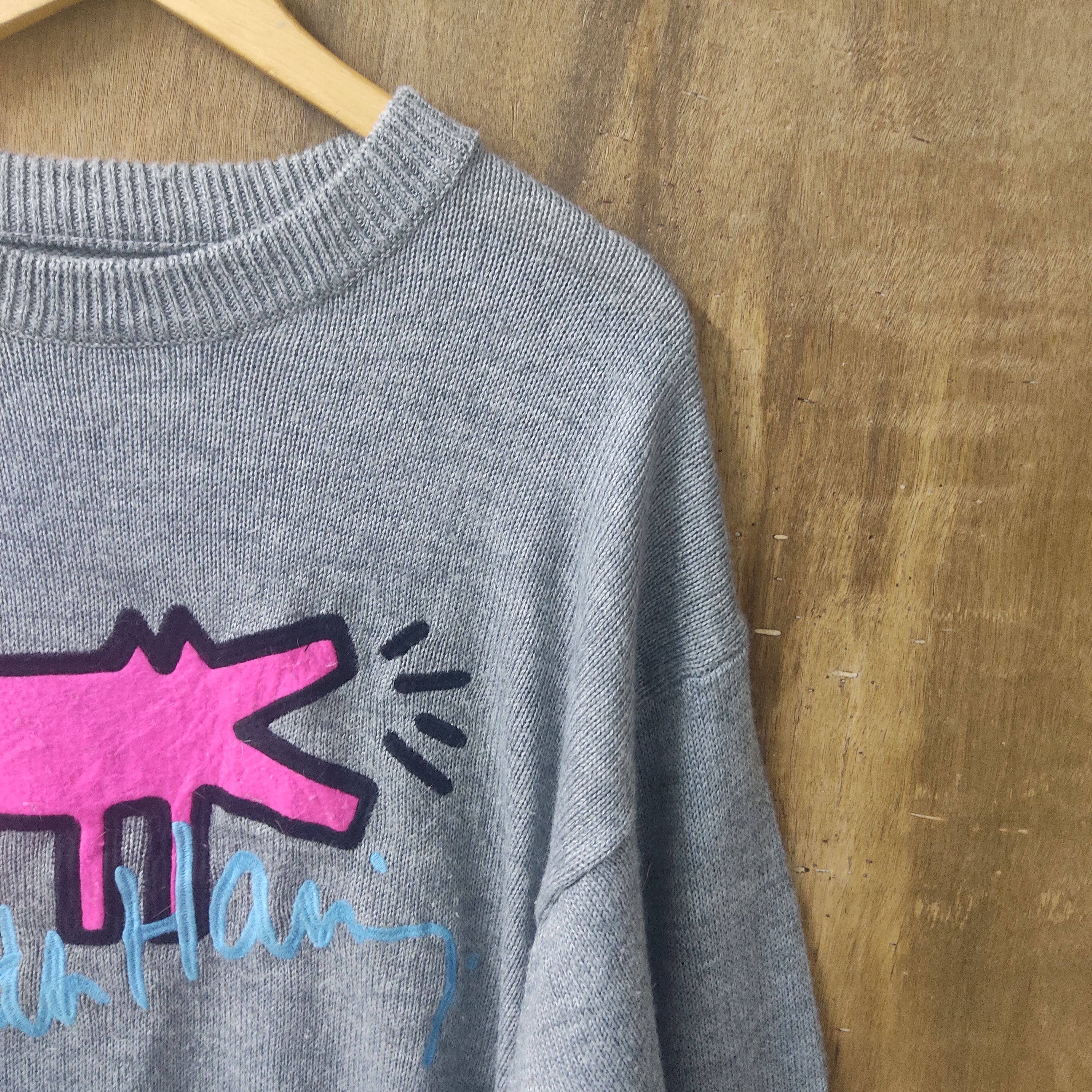 Joyrich × Keith Haring Keith Haring X Joyrich Embroid Big Logo Distressed Knitwear Size US L / EU 52-54 / 3 - 7 Thumbnail