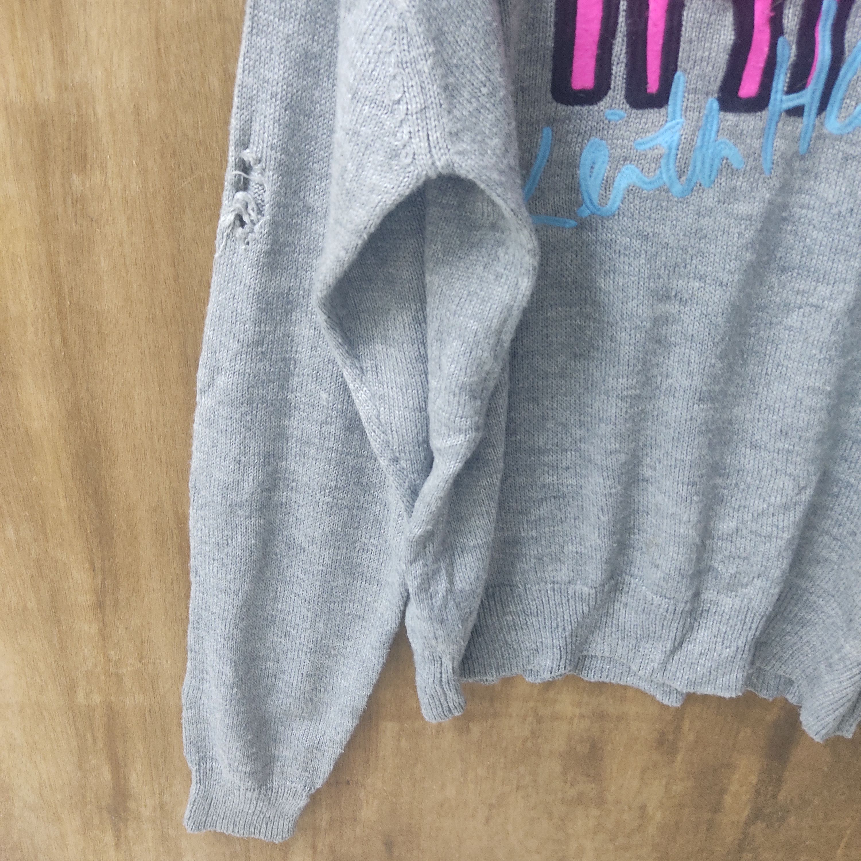 Joyrich × Keith Haring Keith Haring X Joyrich Embroid Big Logo Distressed Knitwear Size US L / EU 52-54 / 3 - 8 Thumbnail