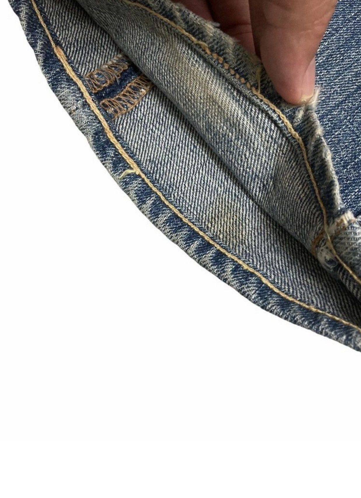 Denime × Japanese Brand × Vintage SICK 🔥 VINTAGE Y2K DENIME JAPANES TWISTED LEG rusty Size US 30 / EU 46 - 4 Thumbnail