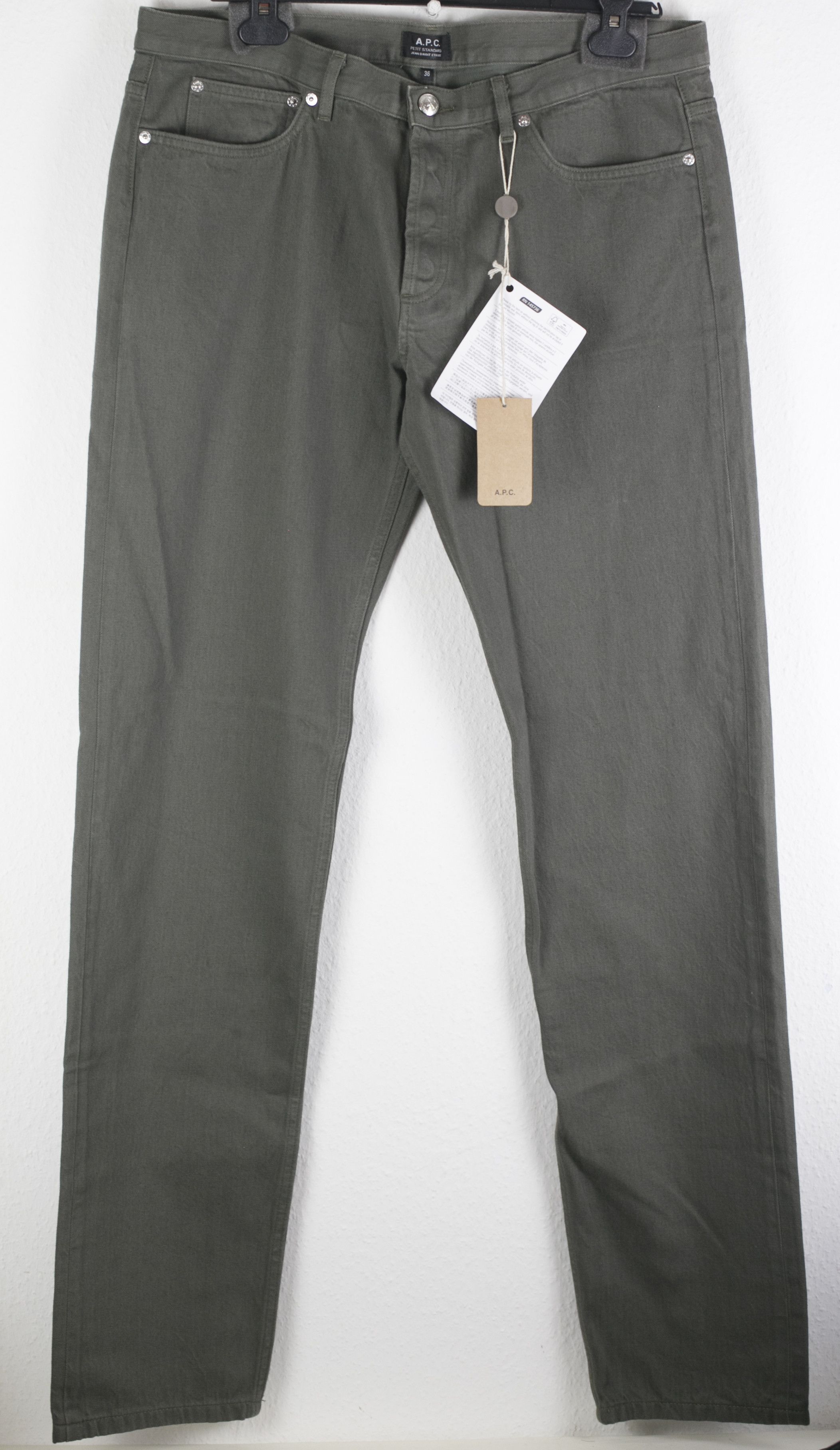 image of A P C NWT Petit Standard Jeans Kaki Size 36 Apc, Men's