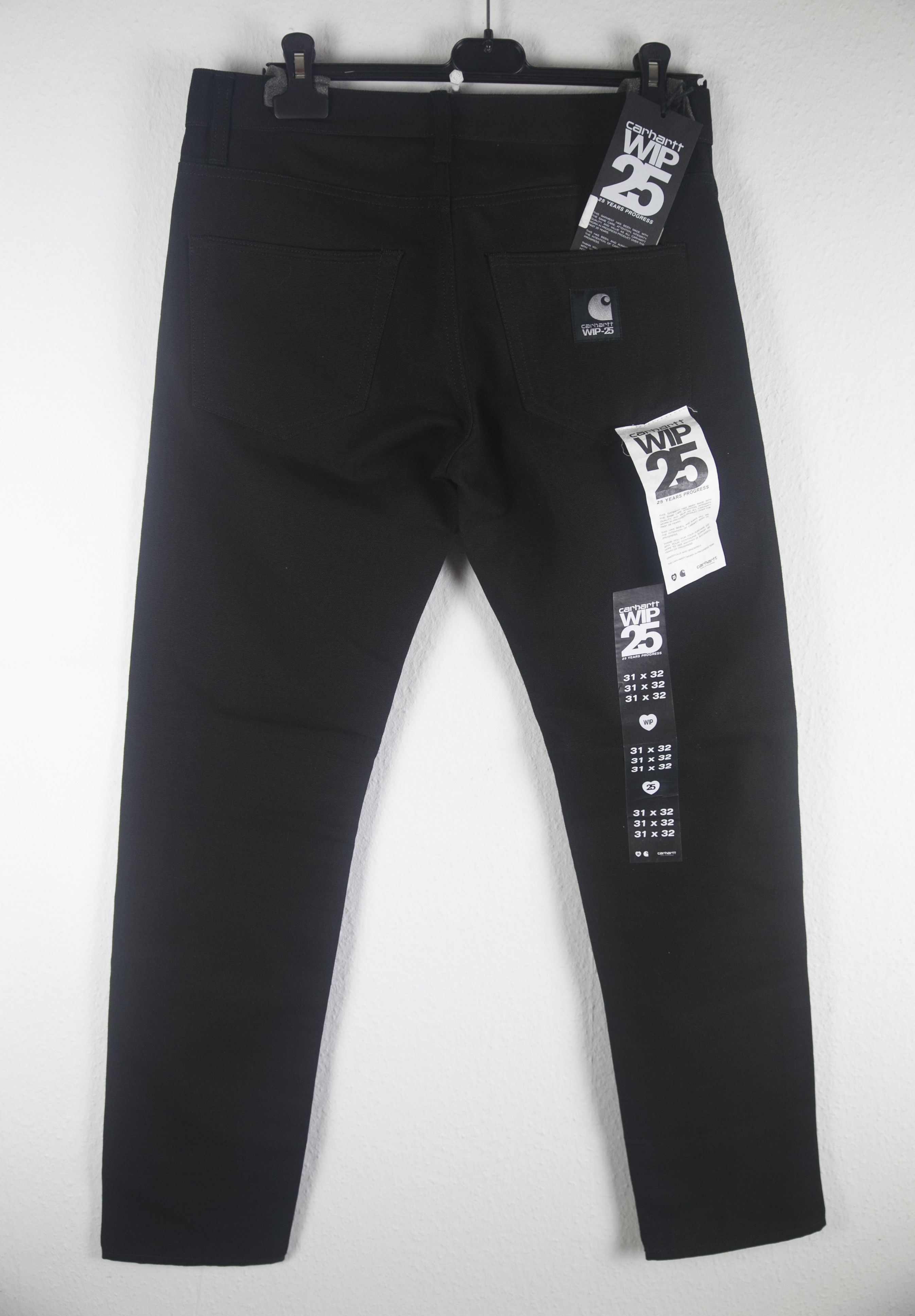 Image of NWT Carhartt Wip 25 Klondike Pant Xxv Black W31 L32, Men's