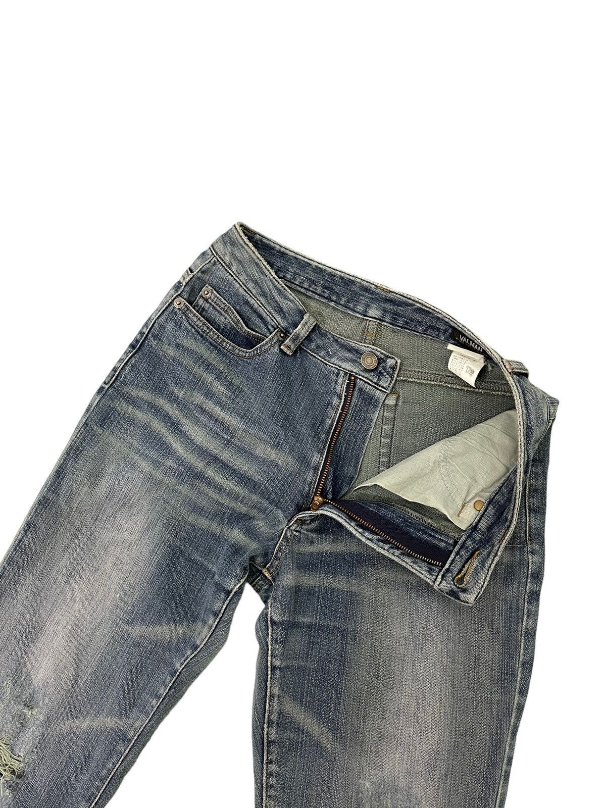 Japanese Brand Flare Jeans Valman Stretch Distress Denim Boot Cut 5🟦3 Size US 28 / EU 44 - 9 Thumbnail