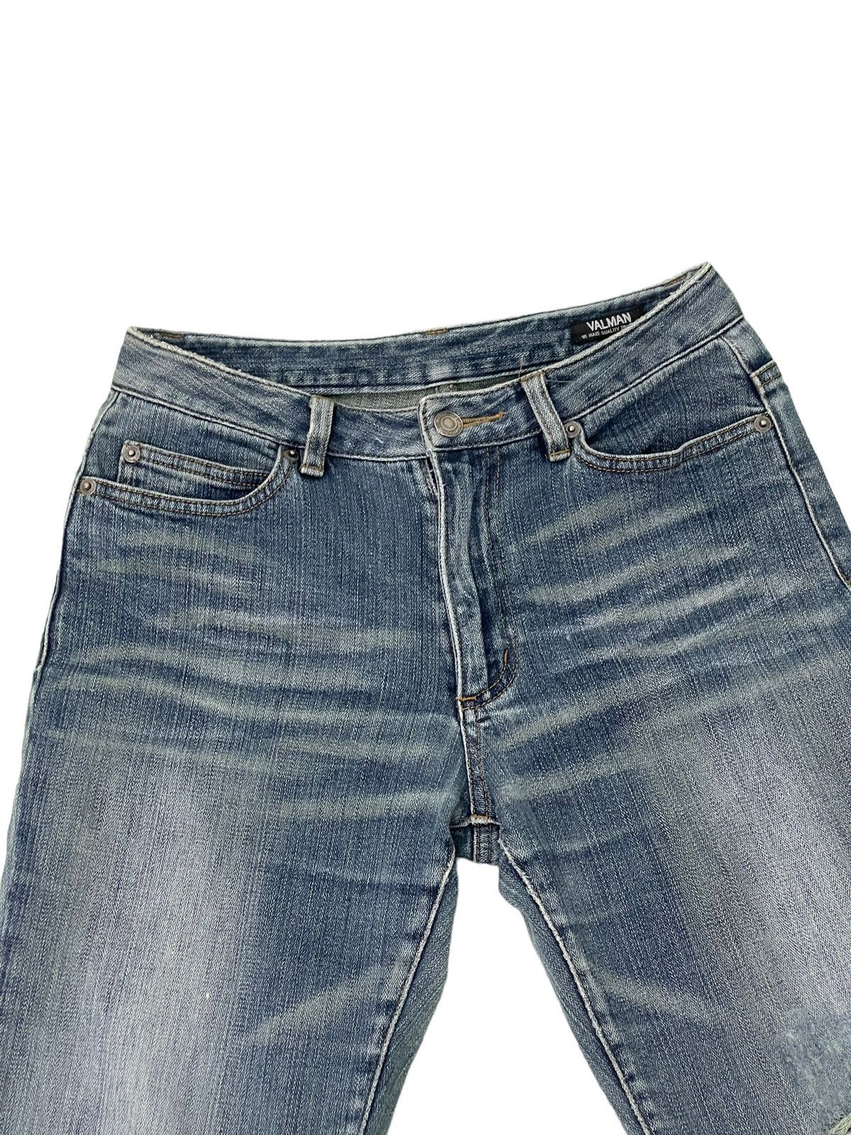 Japanese Brand Flare Jeans Valman Stretch Distress Denim Boot Cut 5🟦3 Size US 28 / EU 44 - 8 Thumbnail