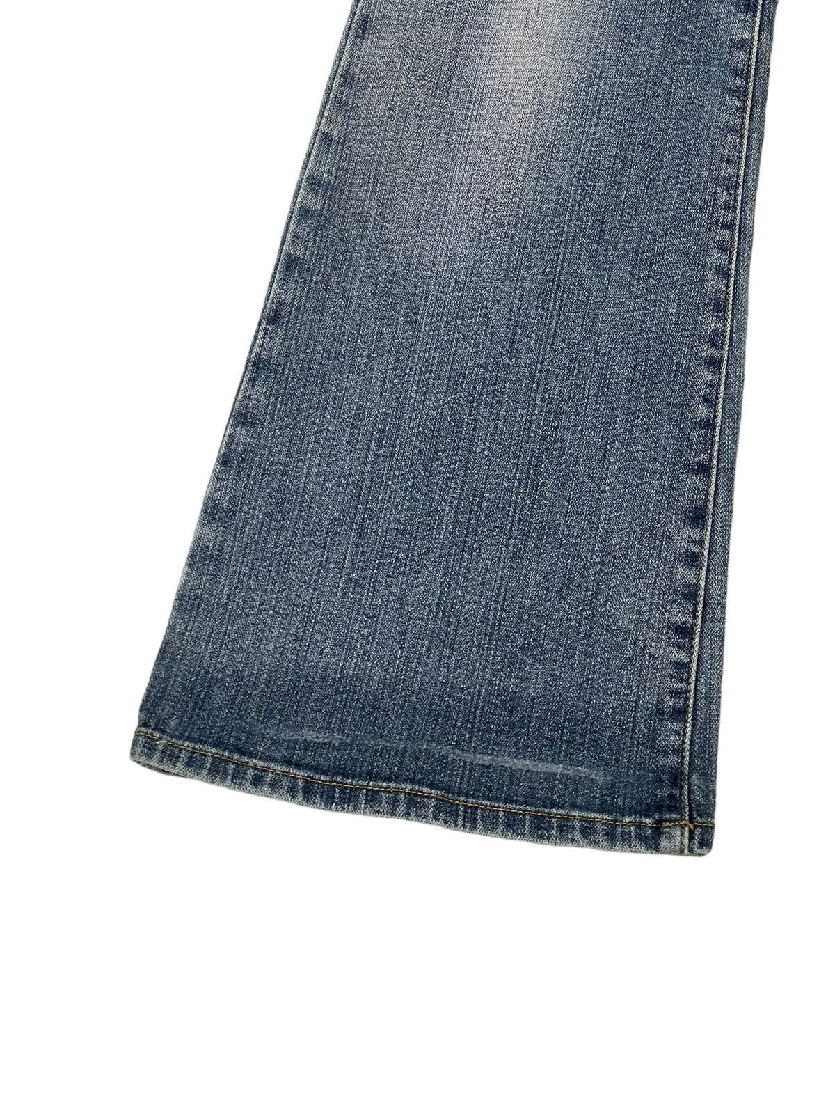 Japanese Brand Flare Jeans Valman Stretch Distress Denim Boot Cut 5🟦3 Size US 28 / EU 44 - 5 Thumbnail