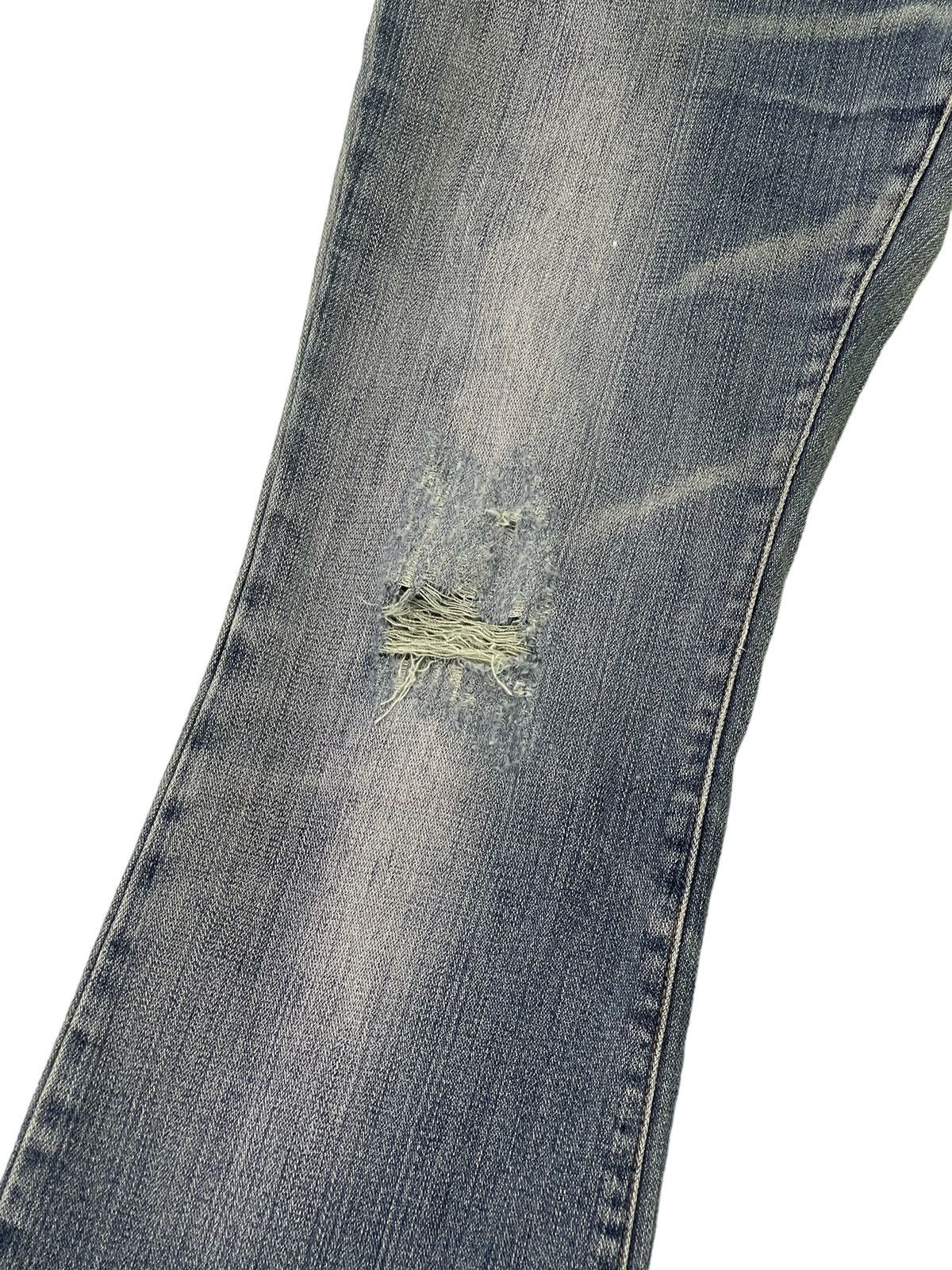Japanese Brand Flare Jeans Valman Stretch Distress Denim Boot Cut 5🟦3 Size US 28 / EU 44 - 6 Thumbnail