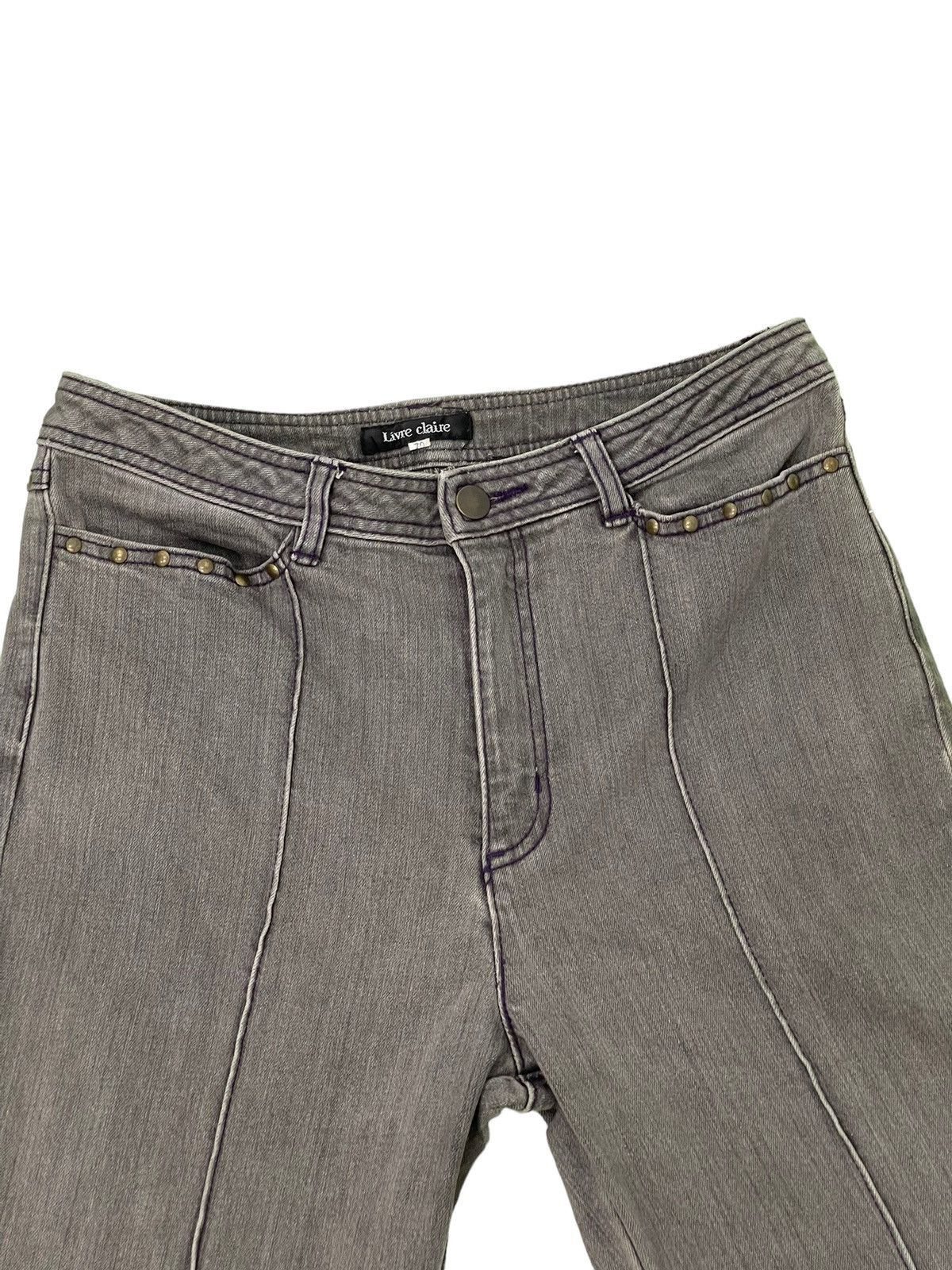 Japanese Brand Flare Jeans Livre Claire Stretch Denim Boot Cut 5🟦3 Size US 30 / EU 46 - 8 Thumbnail