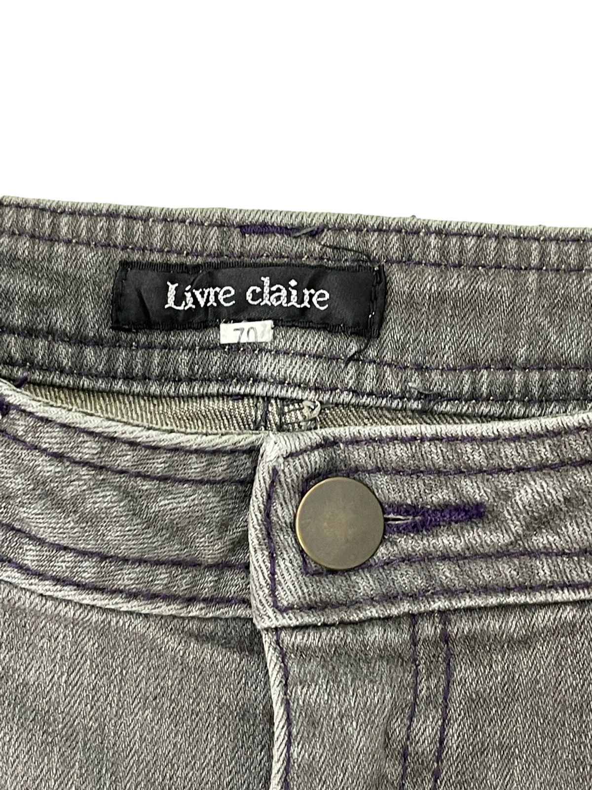 Japanese Brand Flare Jeans Livre Claire Stretch Denim Boot Cut 5🟦3 Size US 30 / EU 46 - 9 Thumbnail