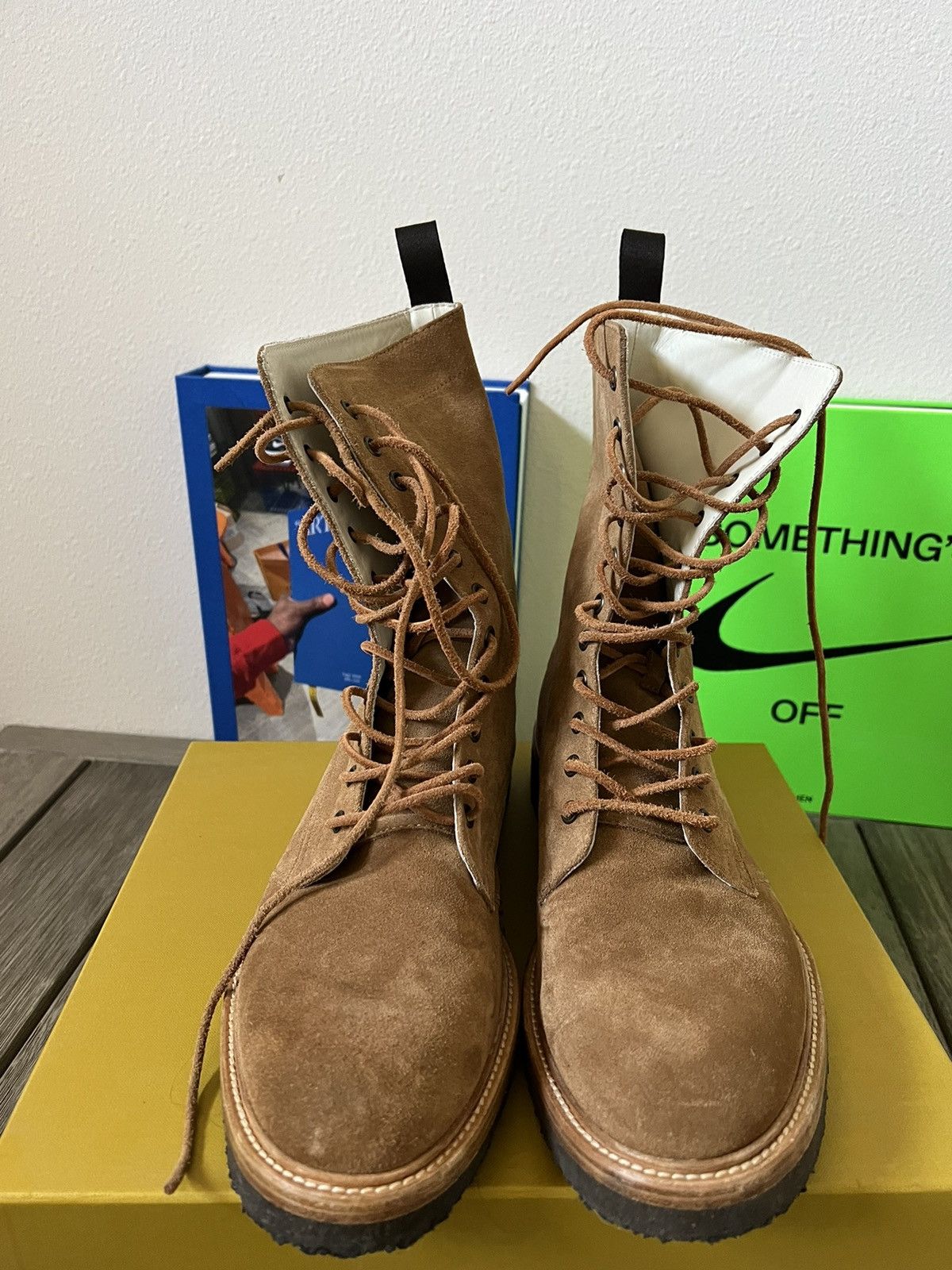 Rhude Rhude MA-1 Boot Brown Suede Size US 12 / EU 45 - 8 Thumbnail