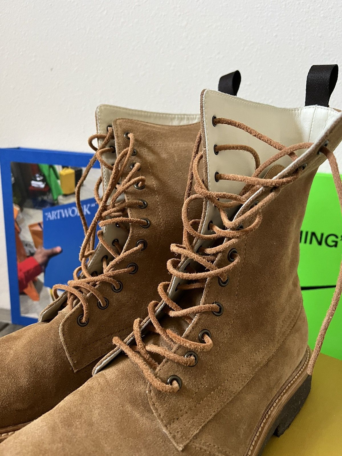 Rhude Rhude MA-1 Boot Brown Suede Size US 12 / EU 45 - 3 Thumbnail