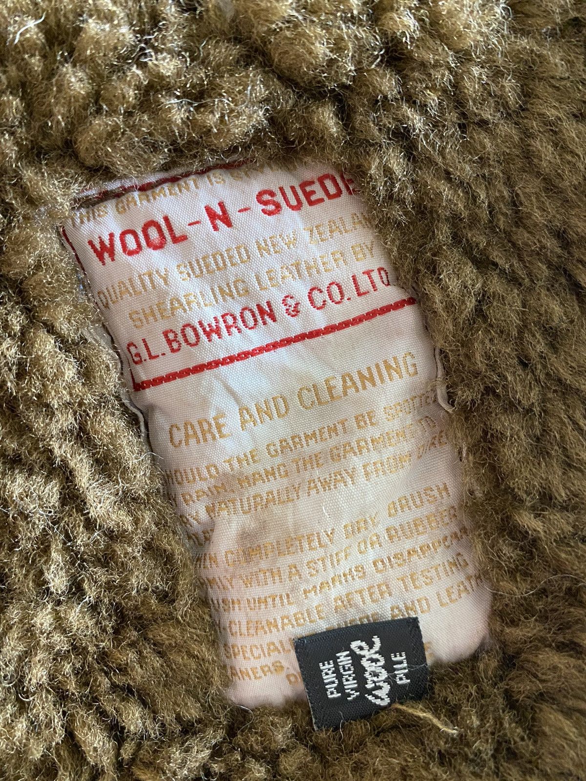 Leather ⚡️Rare⚡️ GL. Bowron & Co. Ltd Wool-N-Suede Fur Coat Vest Size US M / EU 48-50 / 2 - 7 Thumbnail