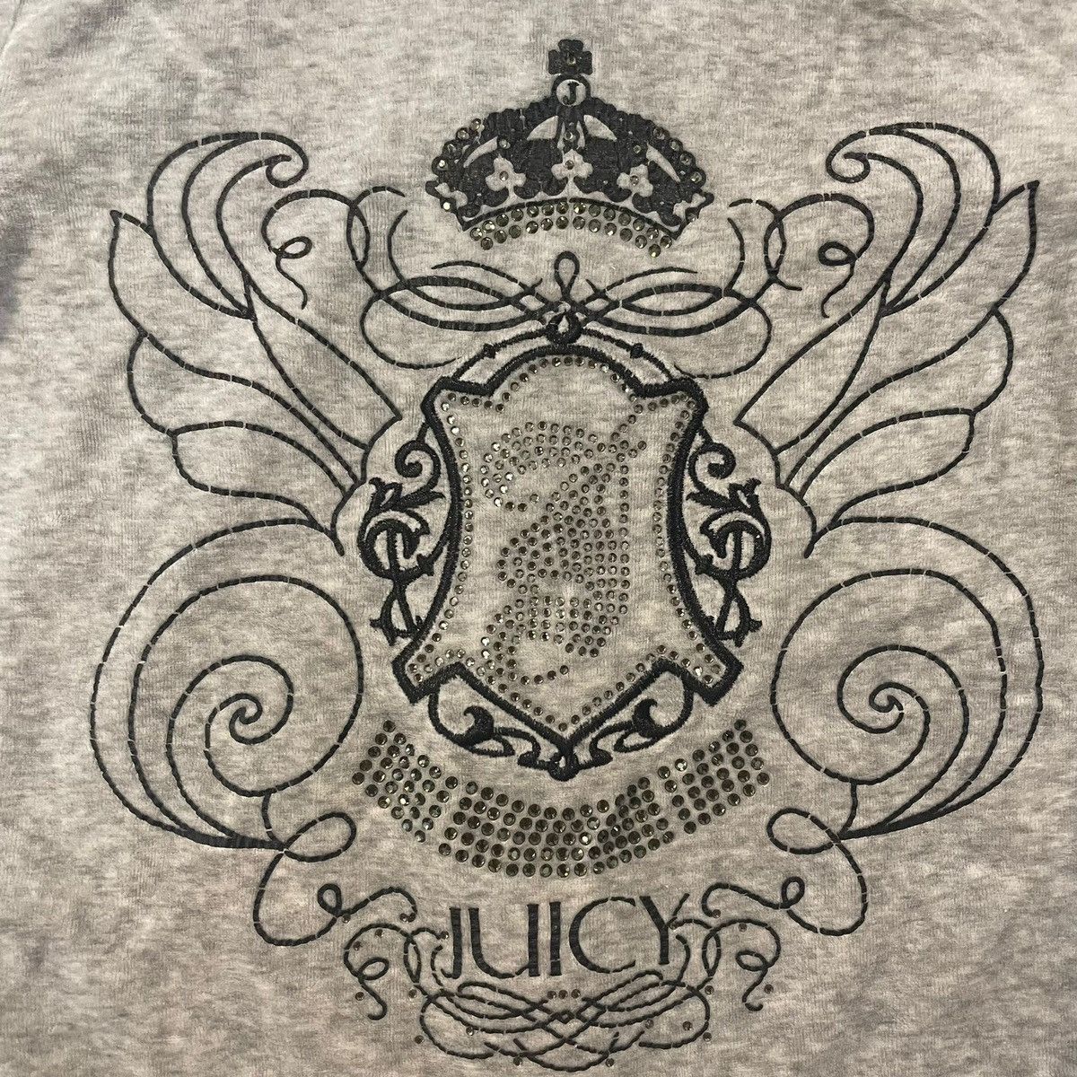 Juicy Couture Juicy Couture grey full zip hoodie big logo Size XS / US 0-2 / IT 36-38 - 2 Thumbnail
