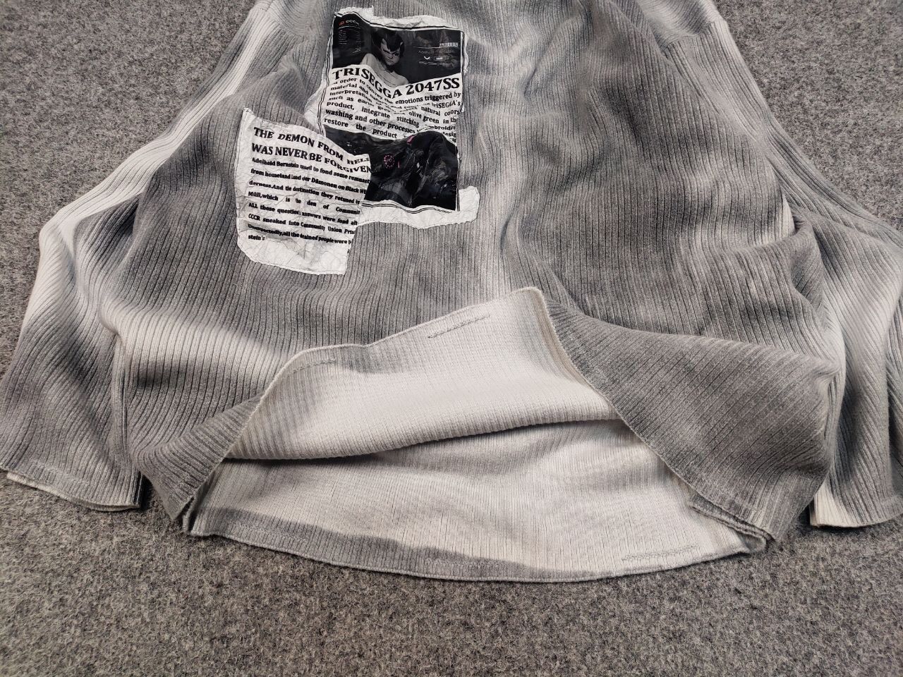 Japanese Brand Trisegga Design Japanese Style Oversized Gray Logo Sweater Size US M / EU 48-50 / 2 - 9 Thumbnail
