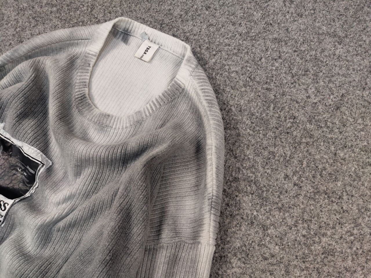 Japanese Brand Trisegga Design Japanese Style Oversized Gray Logo Sweater Size US M / EU 48-50 / 2 - 4 Thumbnail