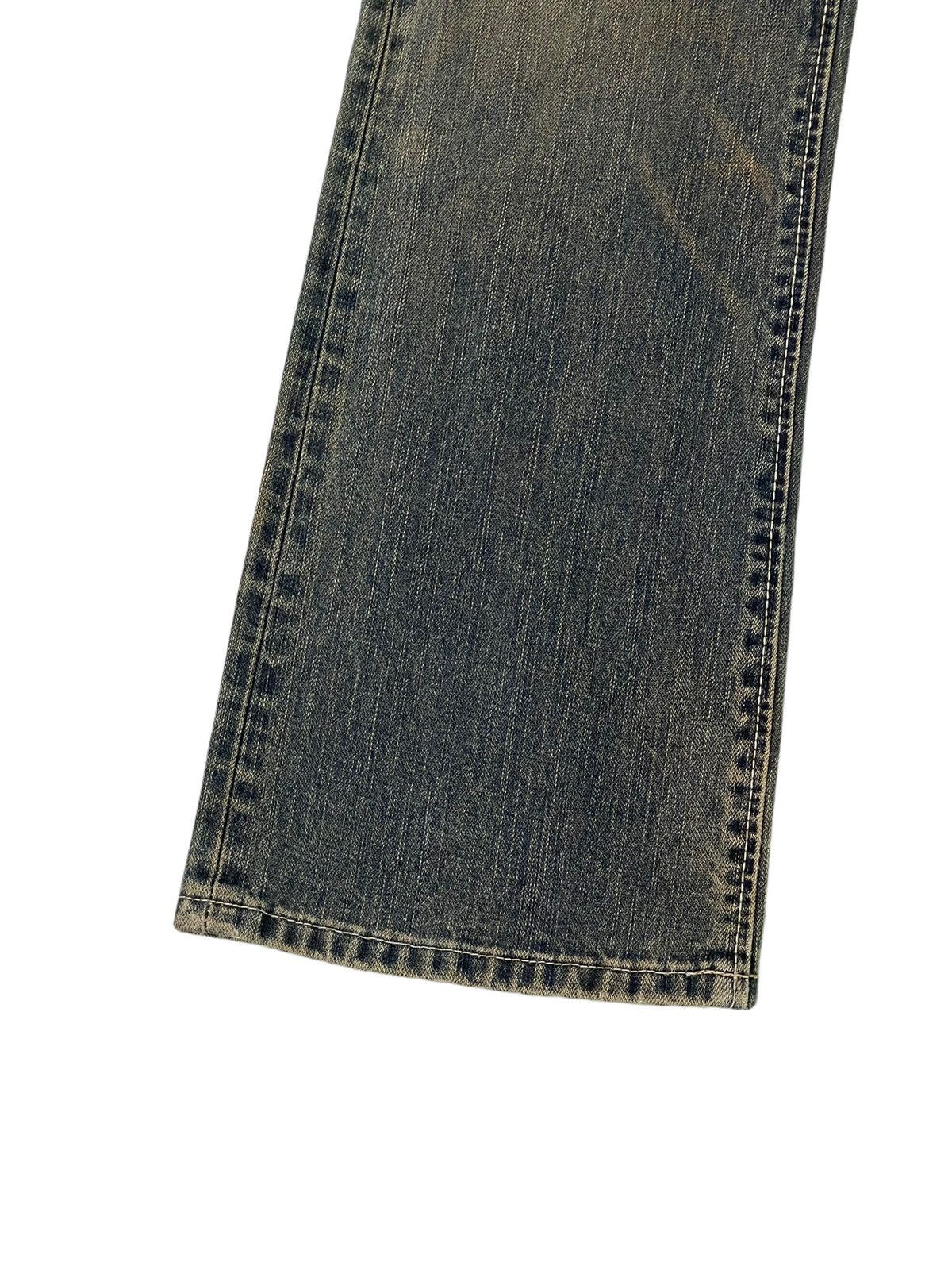 Japanese Brand Flare Jeans Wrangler Distress Denim Boot Cut 5🟦3 Size US 32 / EU 48 - 5 Thumbnail