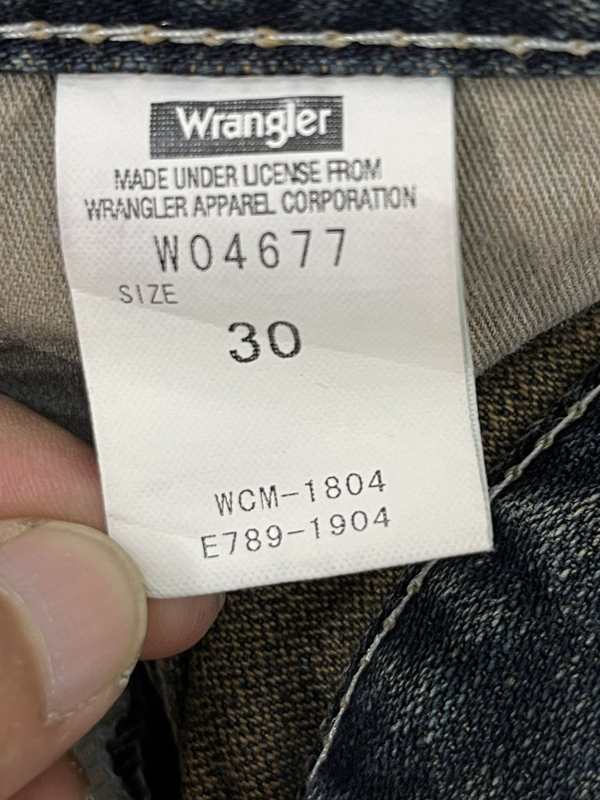 Japanese Brand Flare Jeans Wrangler Distress Denim Boot Cut 5🟦3 Size US 32 / EU 48 - 19 Thumbnail