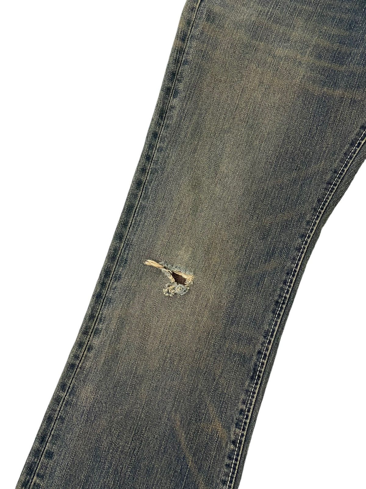 Japanese Brand Flare Jeans Wrangler Distress Denim Boot Cut 5🟦3 Size US 32 / EU 48 - 6 Thumbnail